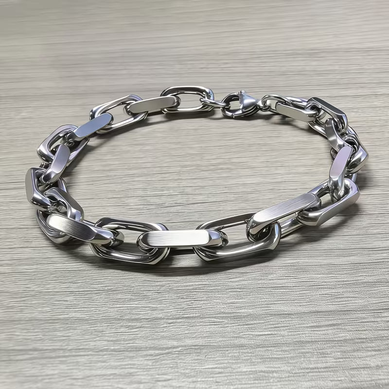 Heavy-Duty Stainless Steel Link Bracelet