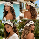 Bohemian Crochet Flower Headband