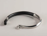 Women's Faux Leather & Stainless Steel Bracelet