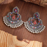 Vintage Ethnic Tassel Pendant Earrings