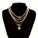 Vintage Snake Chain Layered Necklace Set