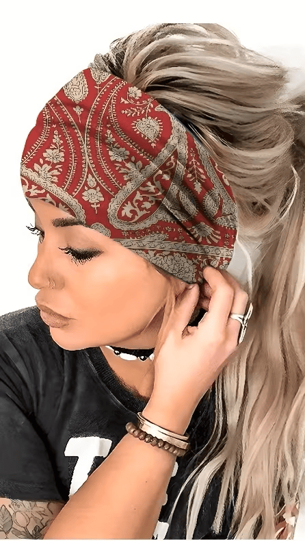 Bohemian Paisley Knot Headband