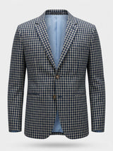 Men’s 100% Cotton Checkered Blazer