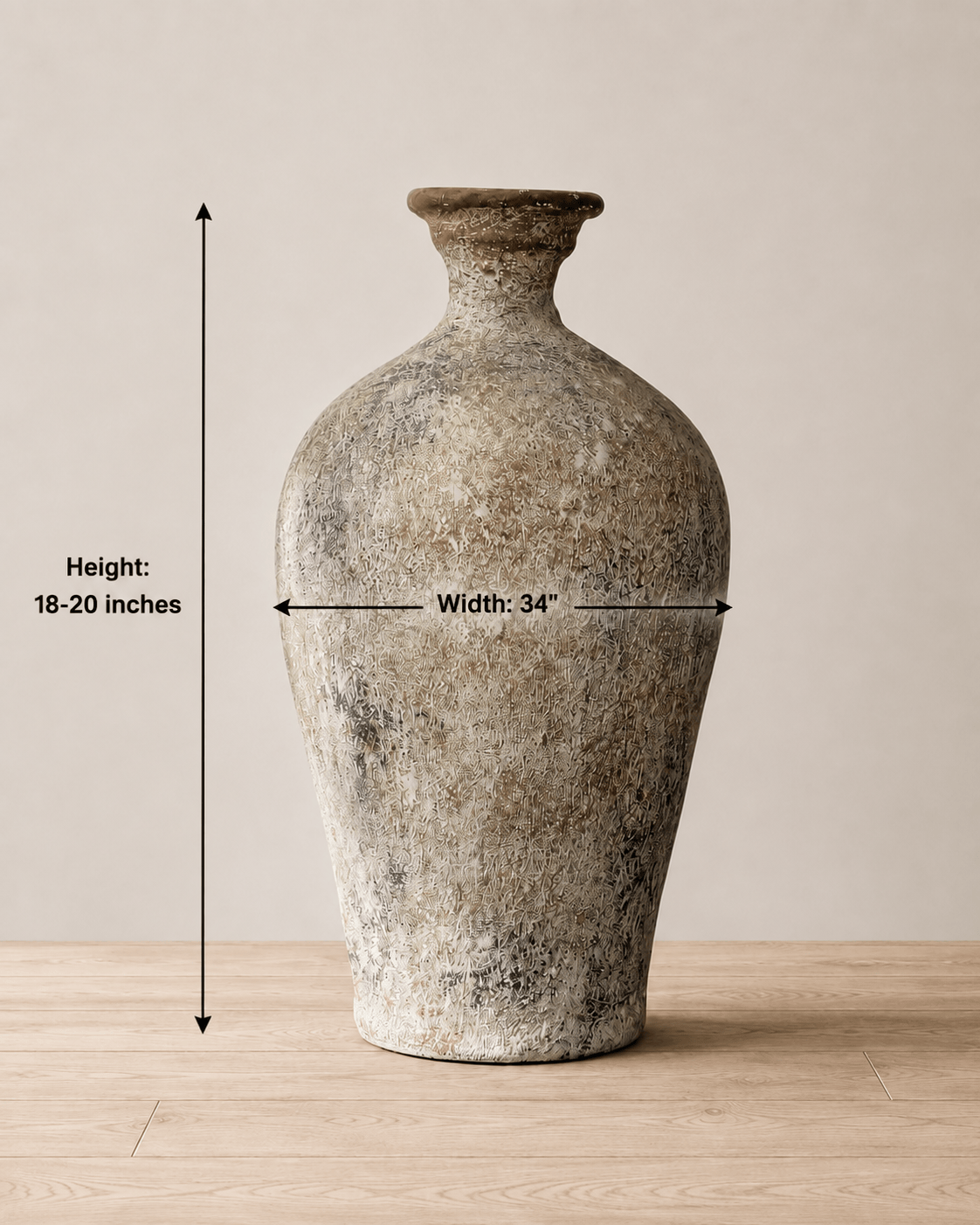 Ivory Bottle Neck Vase