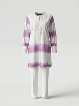 LavenderTie-Dye Kurta Set