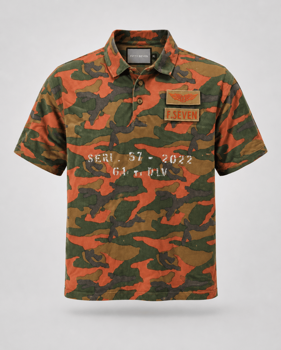 Camo Military Inspired Polo
