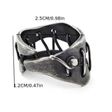 Dark Style Heavy Crafted Tie Ring