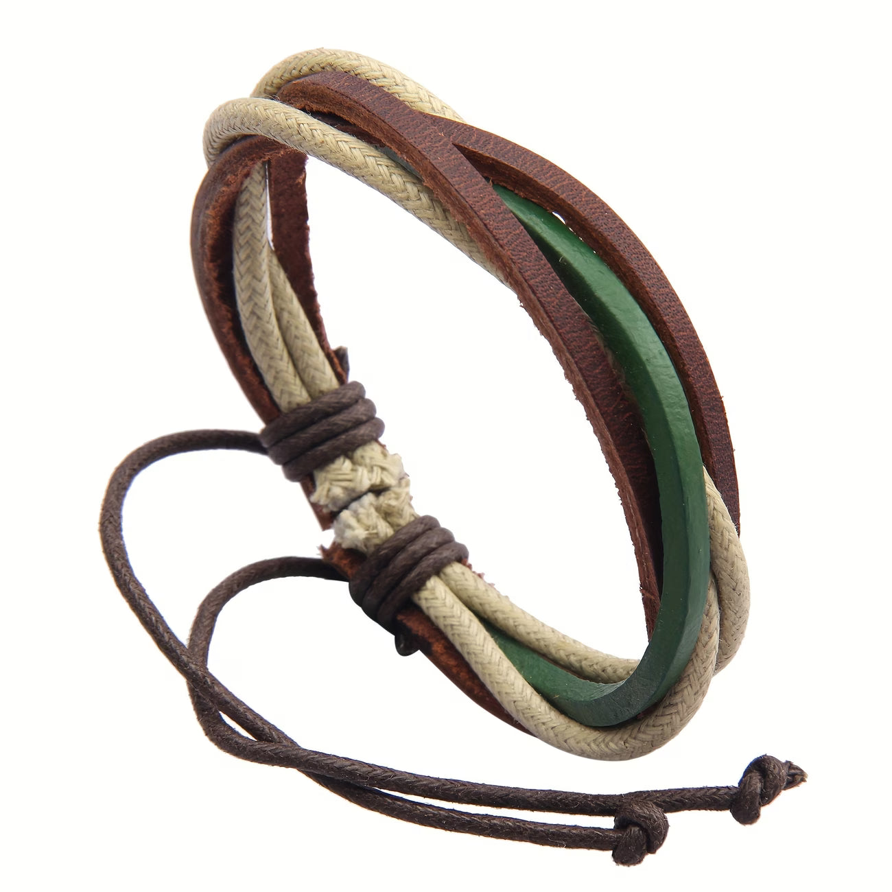 Braided Faux Leather Couple Bracelet
