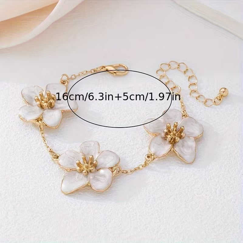 Five-Petal Flower Bracelet β Summer Boho Women's Jewelry