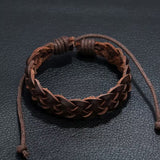 Vintage Braided Faux Leather Bracelet