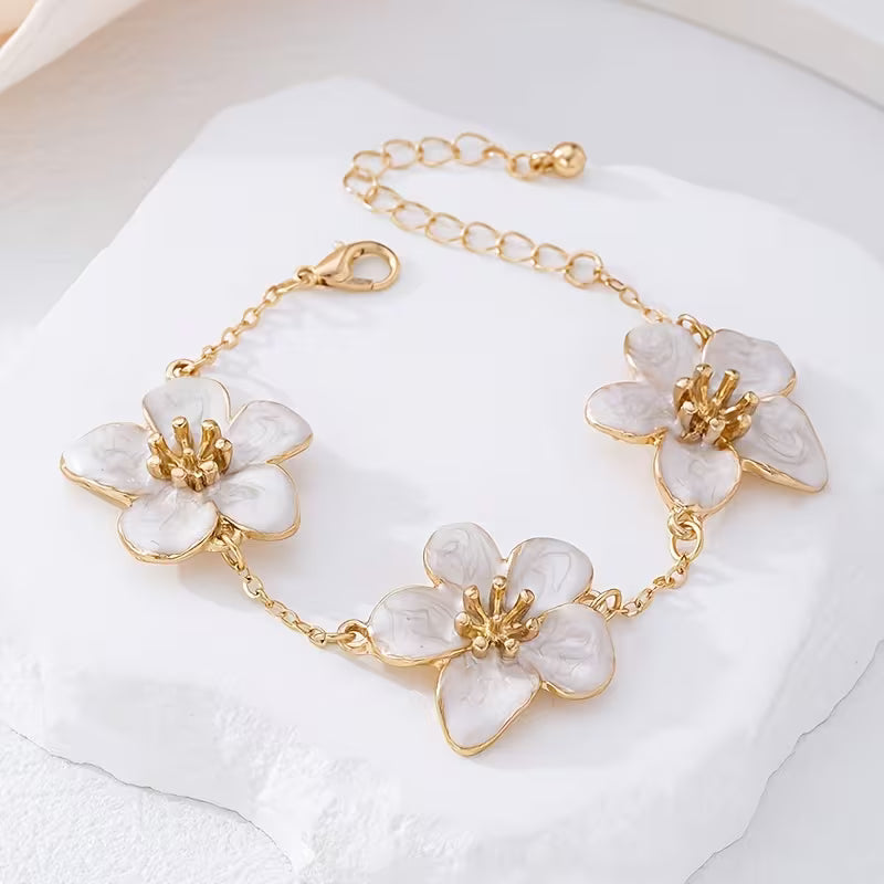Five-Petal Flower Bracelet β Summer Boho Women's Jewelry