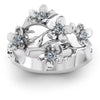 Floral Zirconia Ring