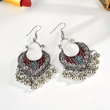 Vintage Beaded Jingle Bell Drop Earrings