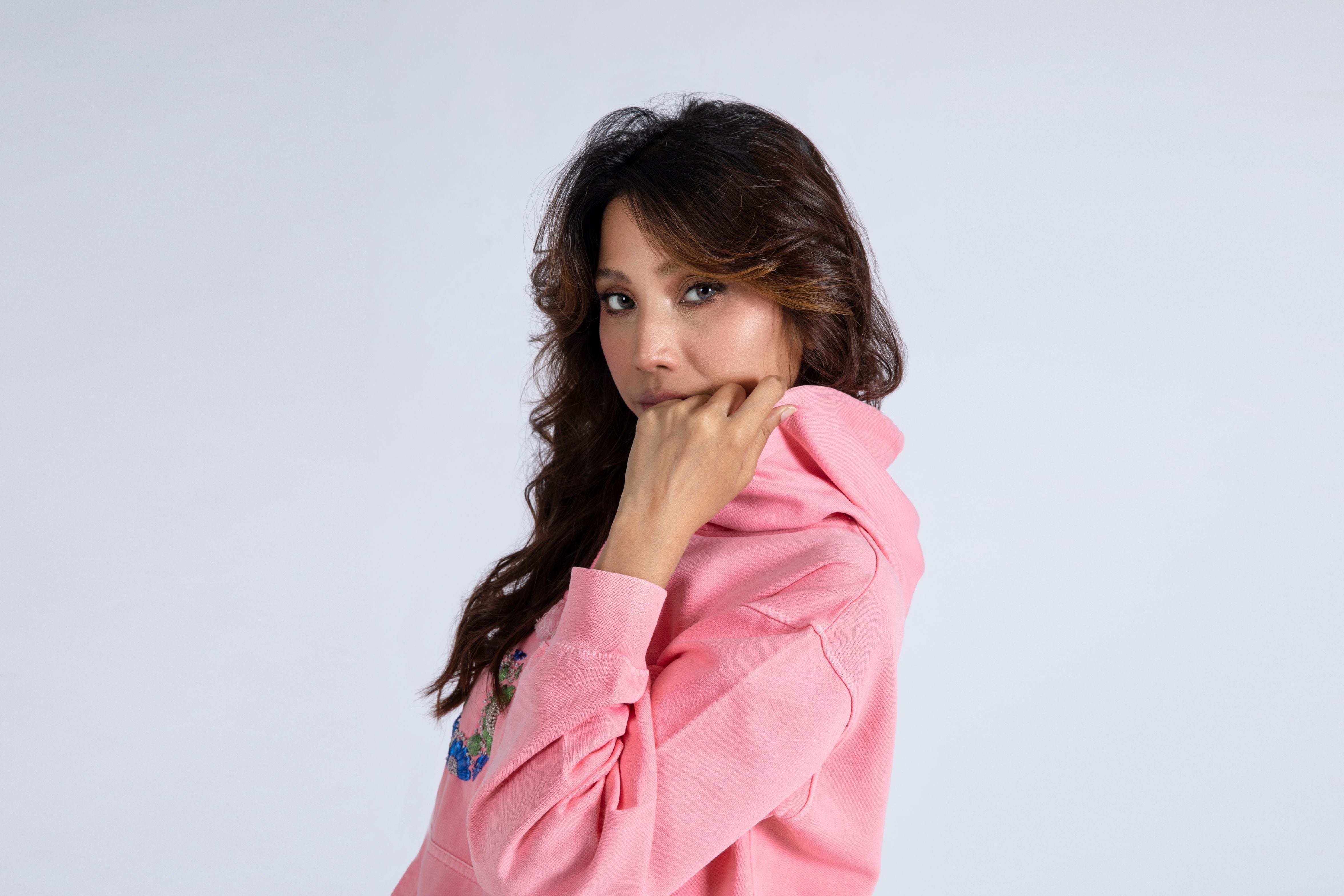 Hand Embroidered Pullover Hoody