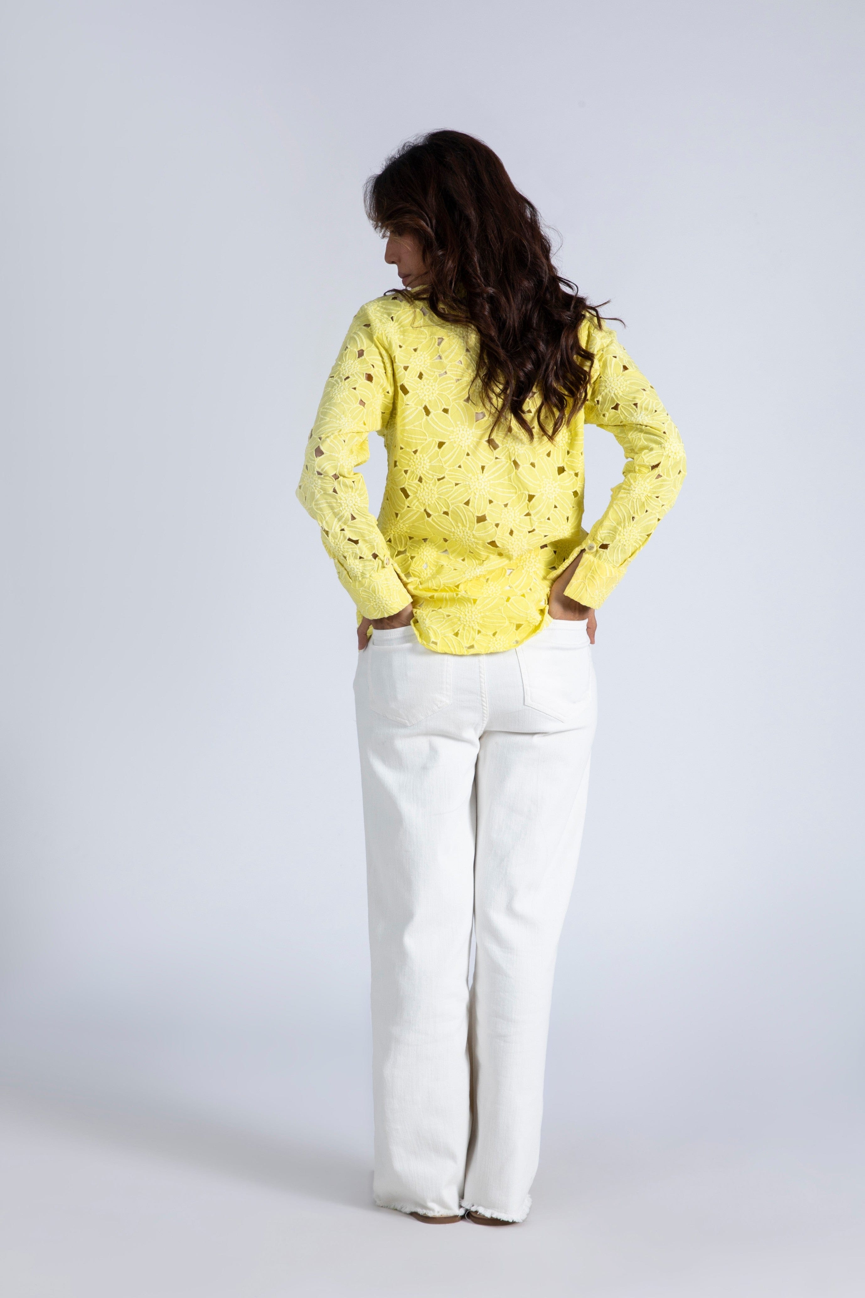Hand Cut Embroidered Top