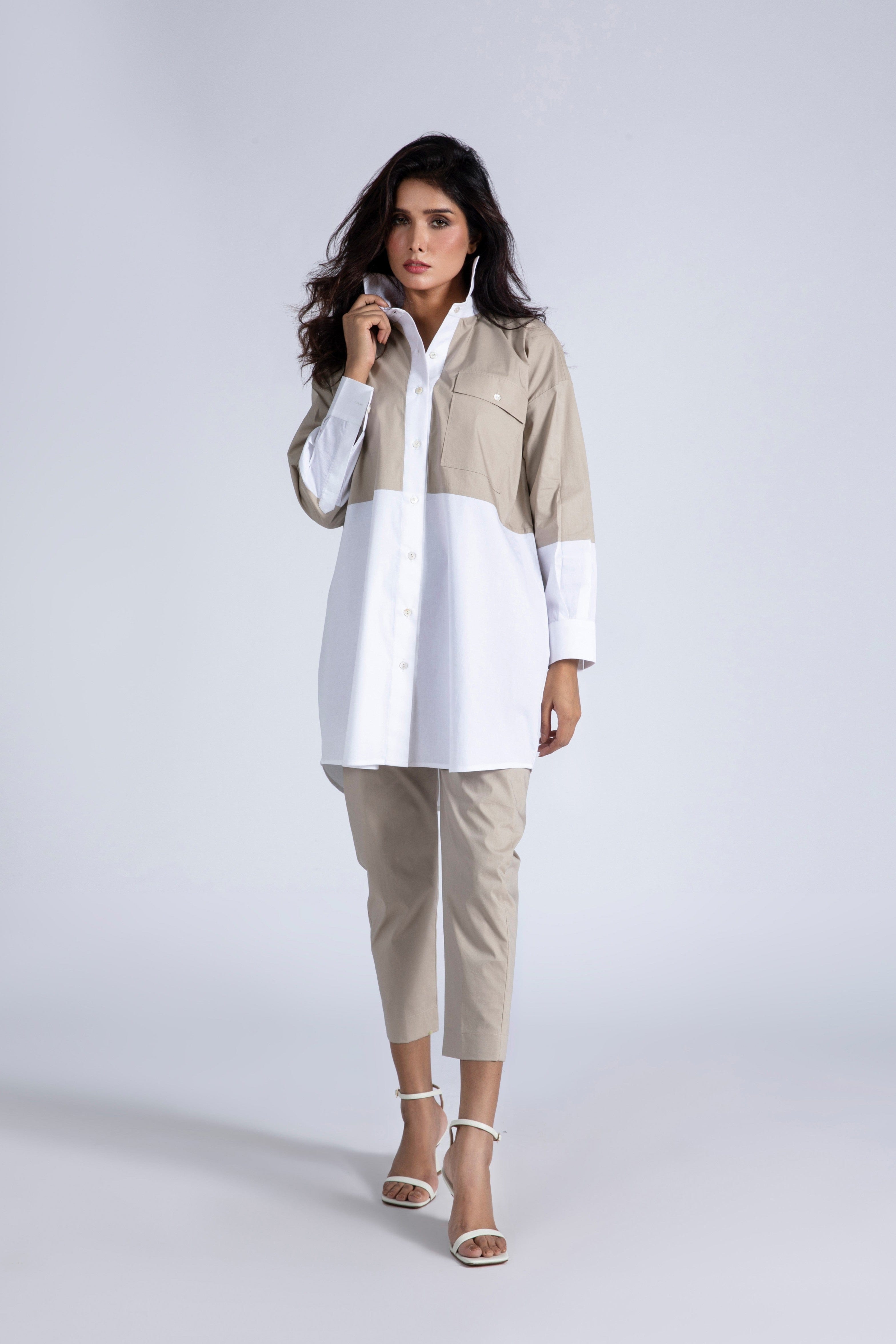 Paper Cotton Outfit With Pant