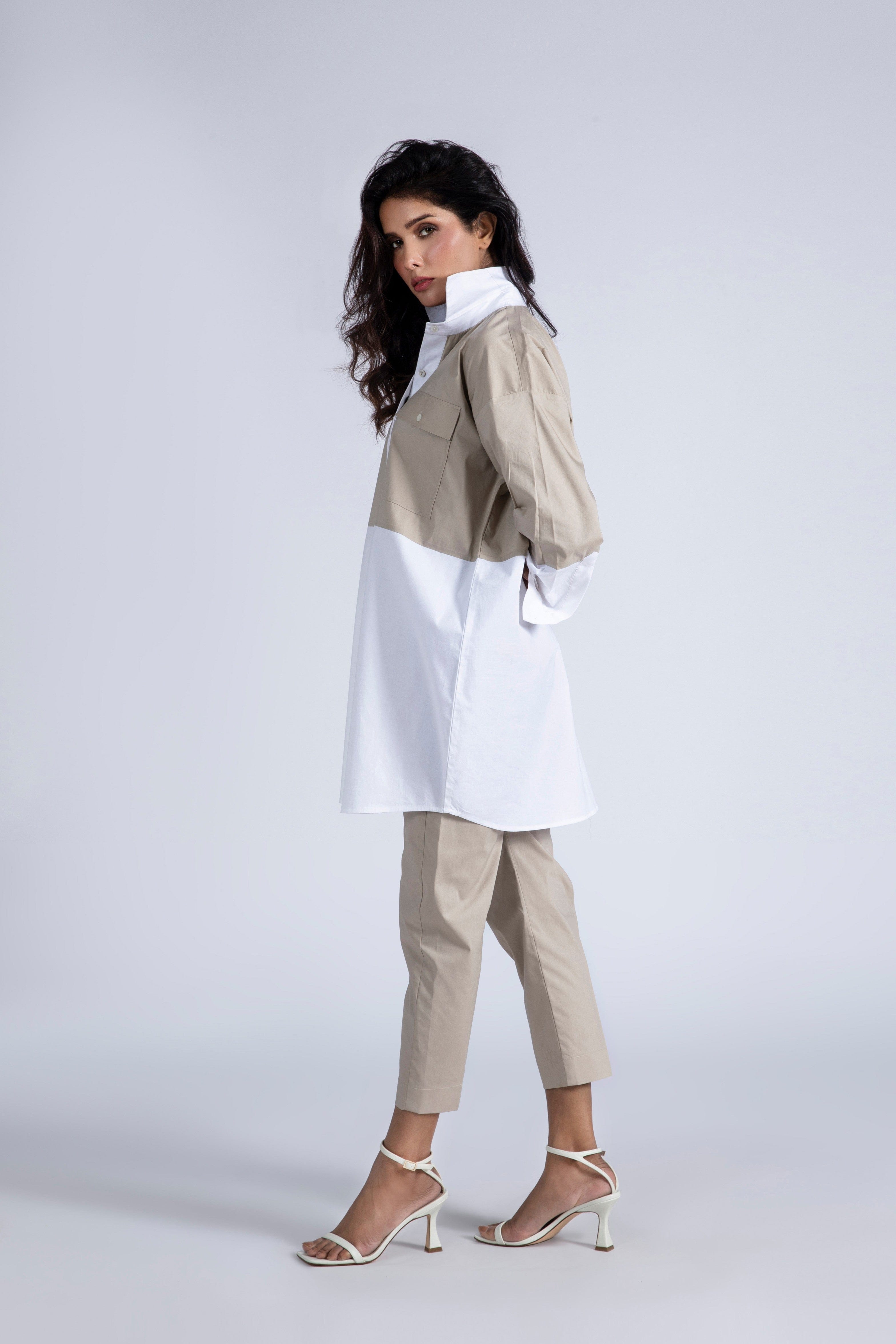 Paper Cotton Outfit With Pant