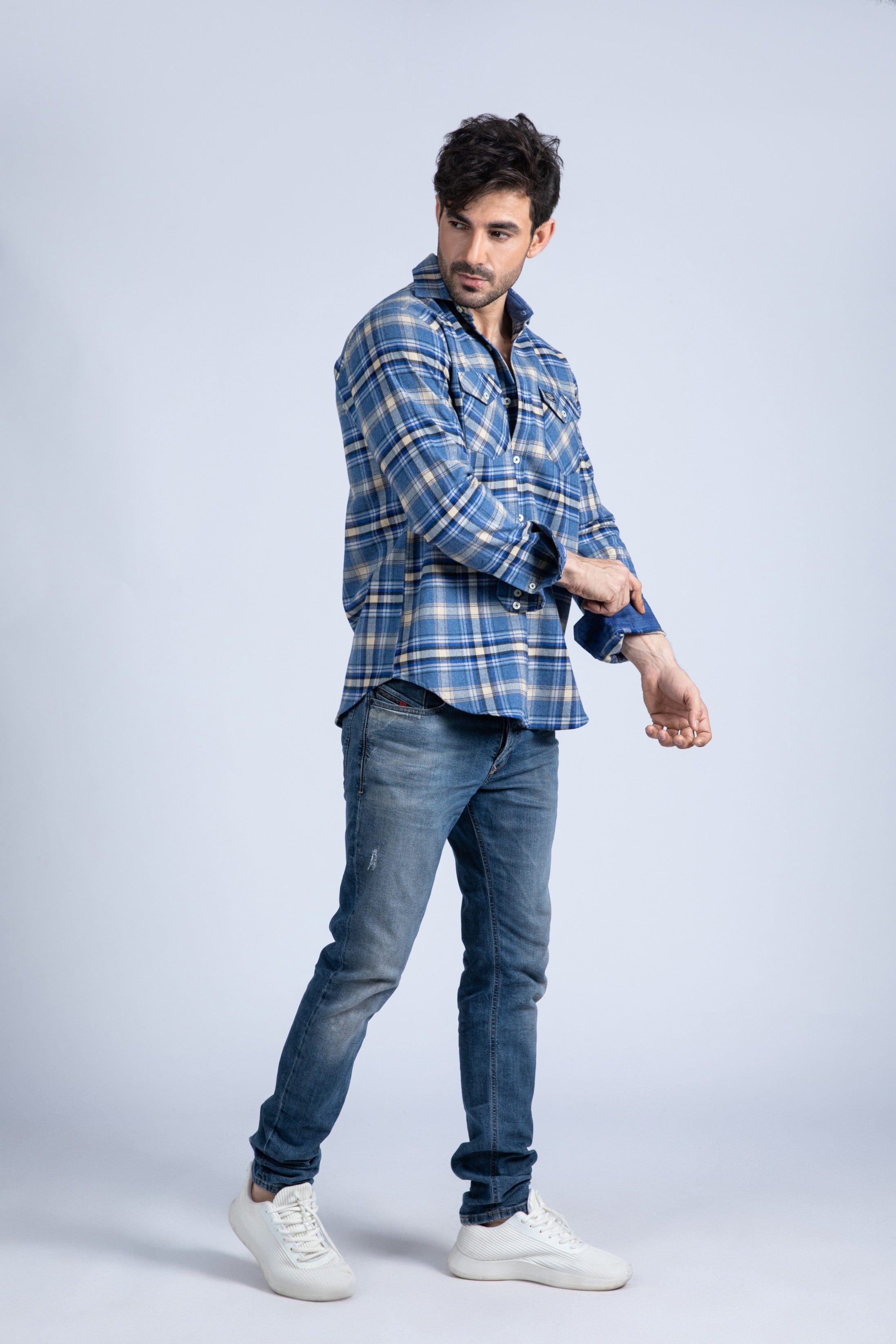 Y/D flannel shirt