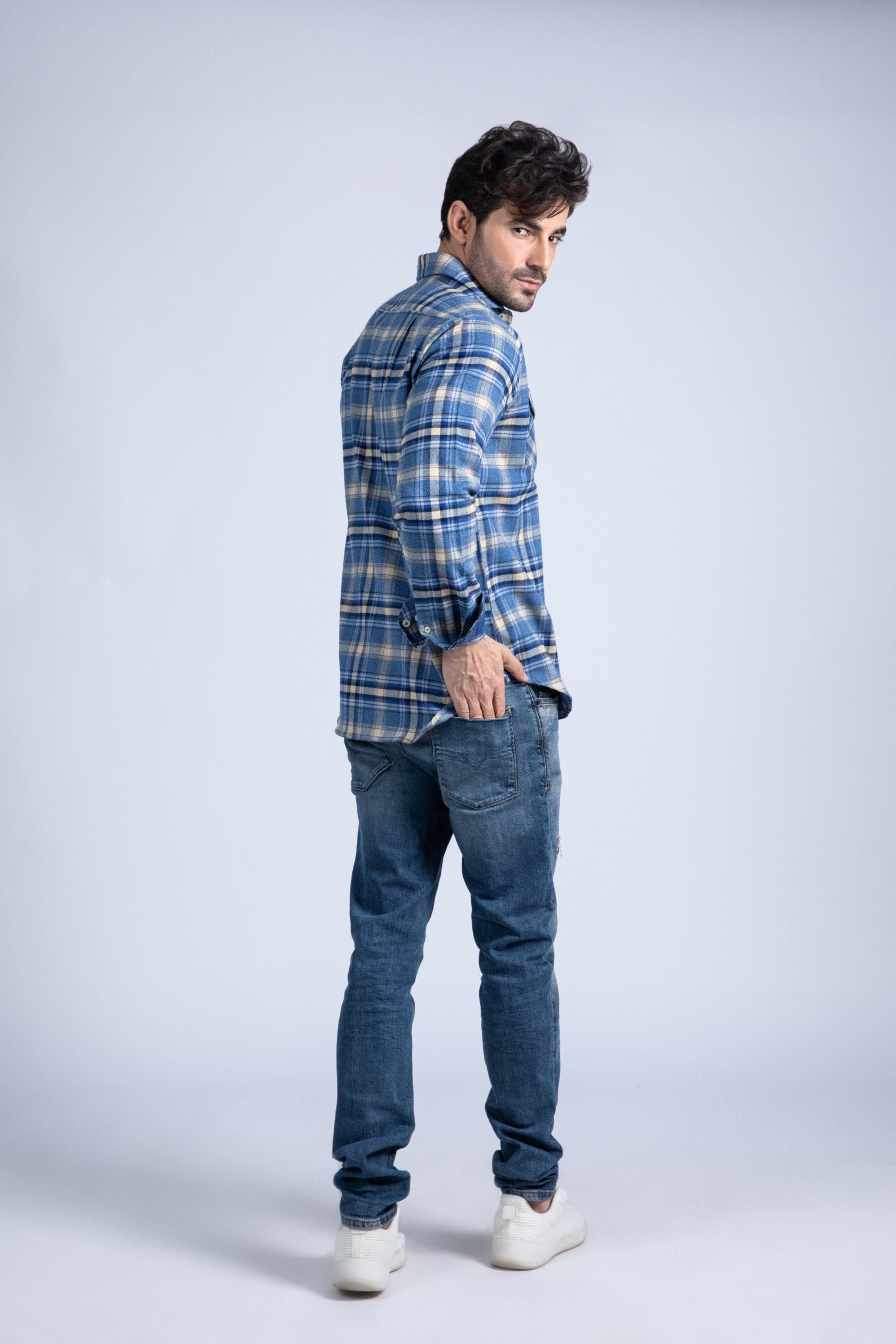 Y/D flannel shirt