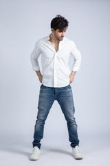 Banded Poplin Shirt