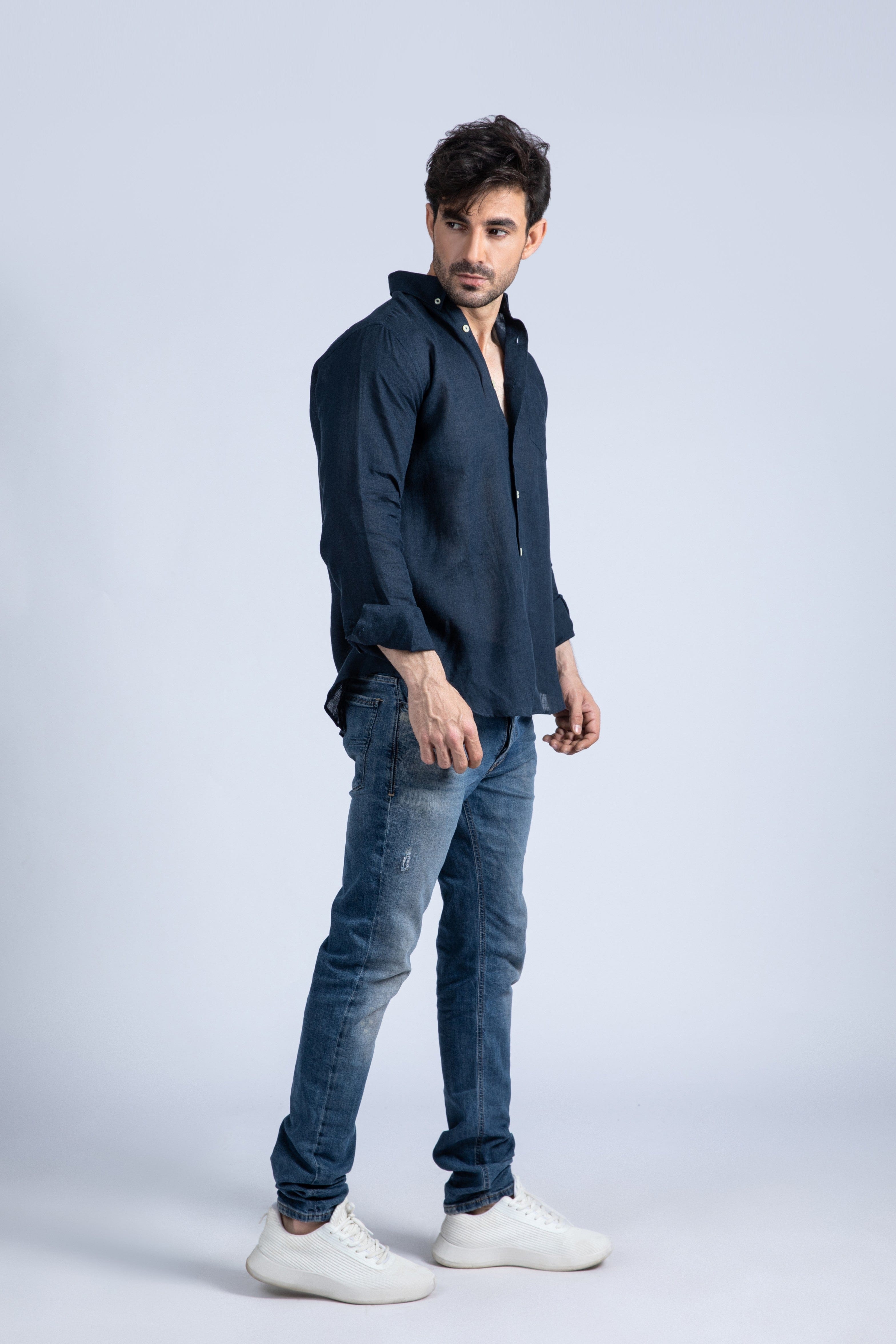 Linen Button Down Shirt