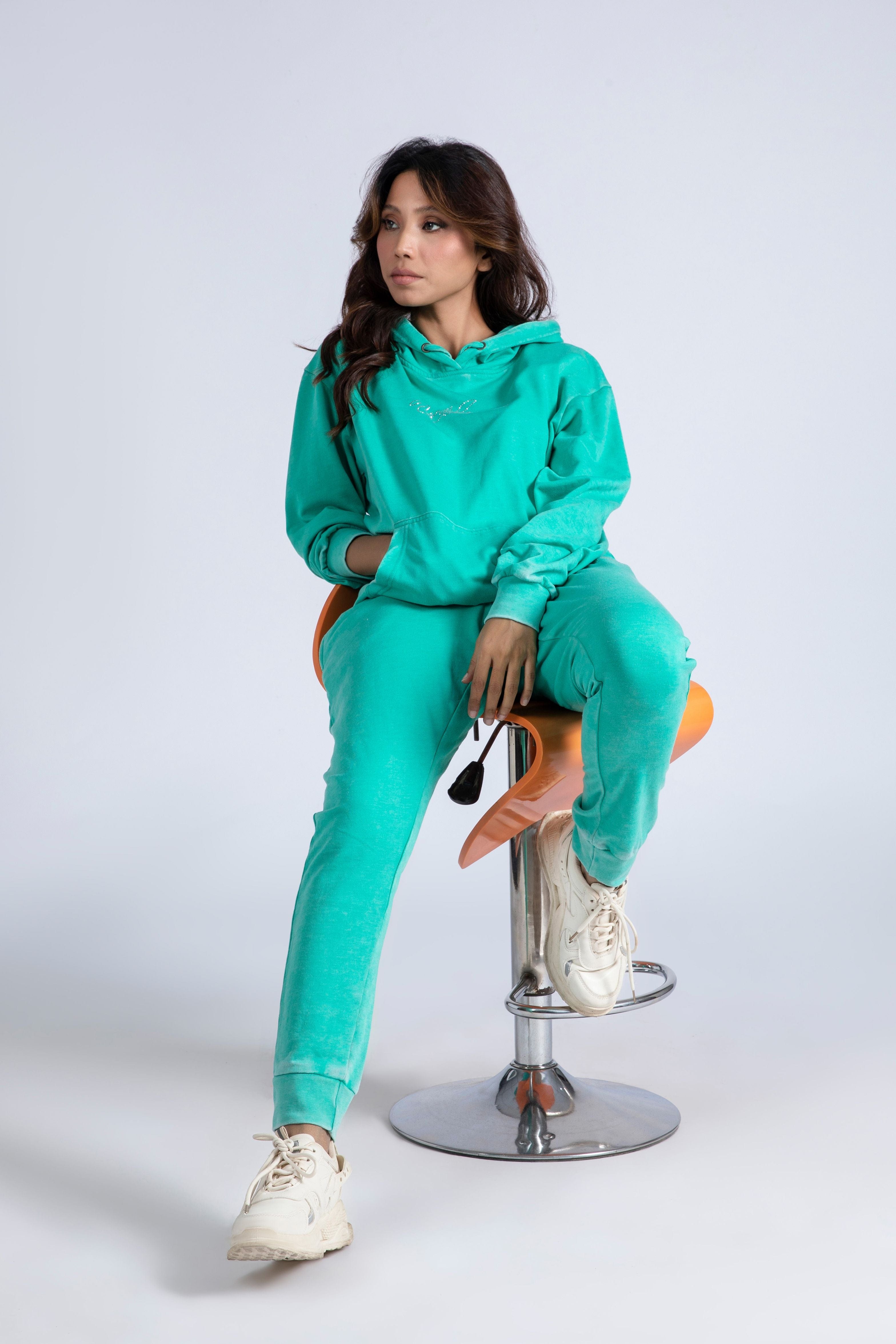 Light Fleece Hoody With Pant Set