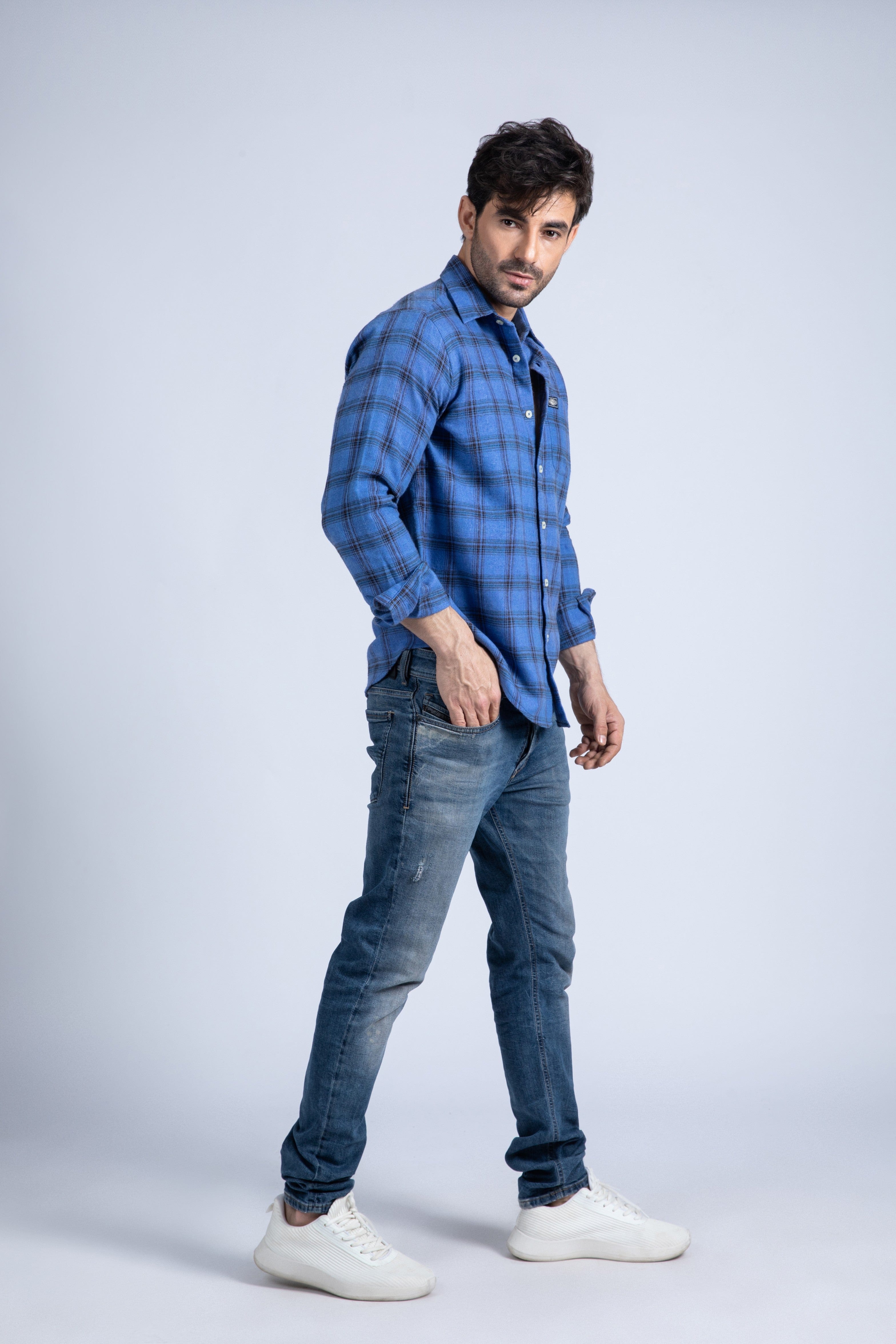 Y/D checkered flannel shirt