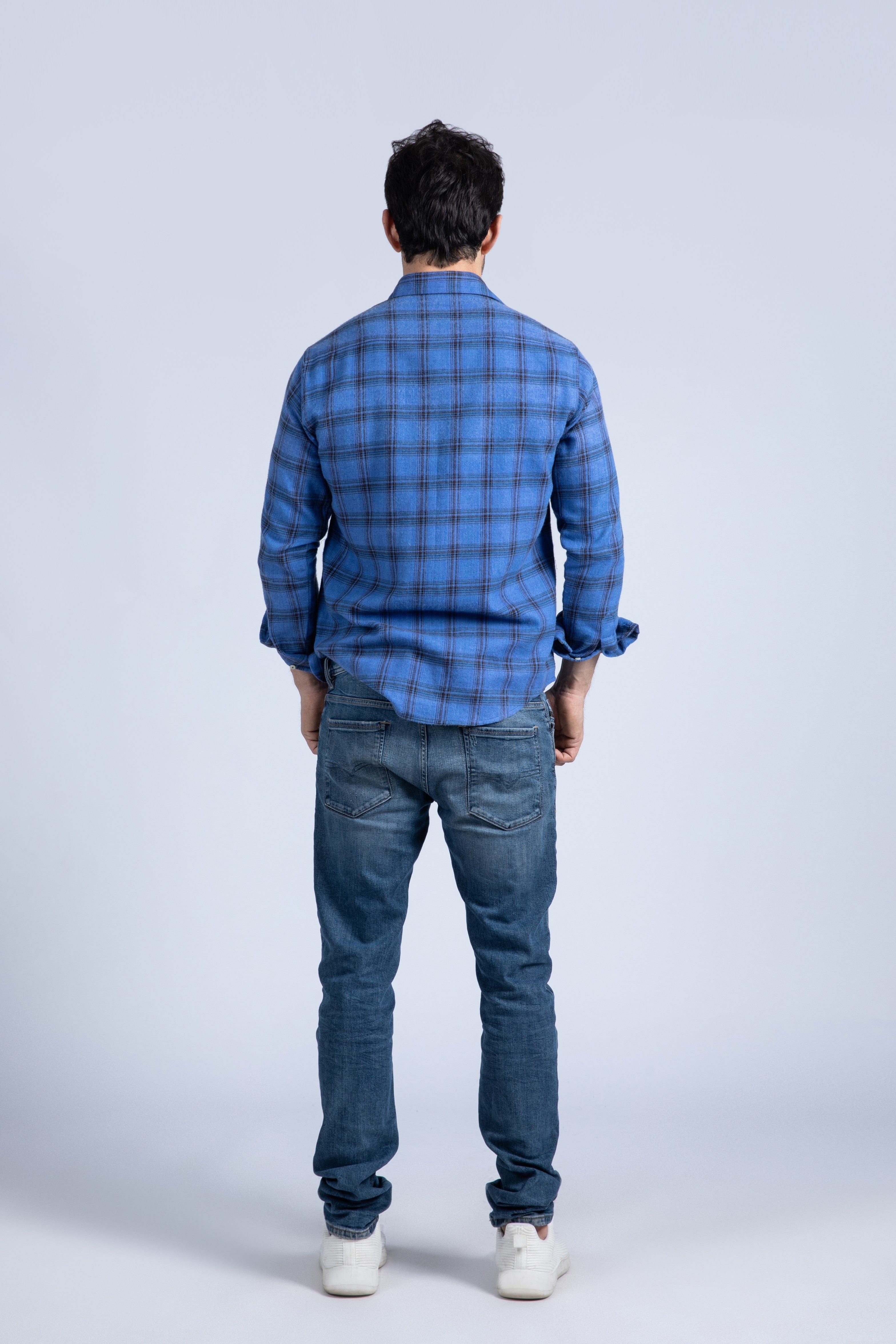 Y/D checkered flannel shirt