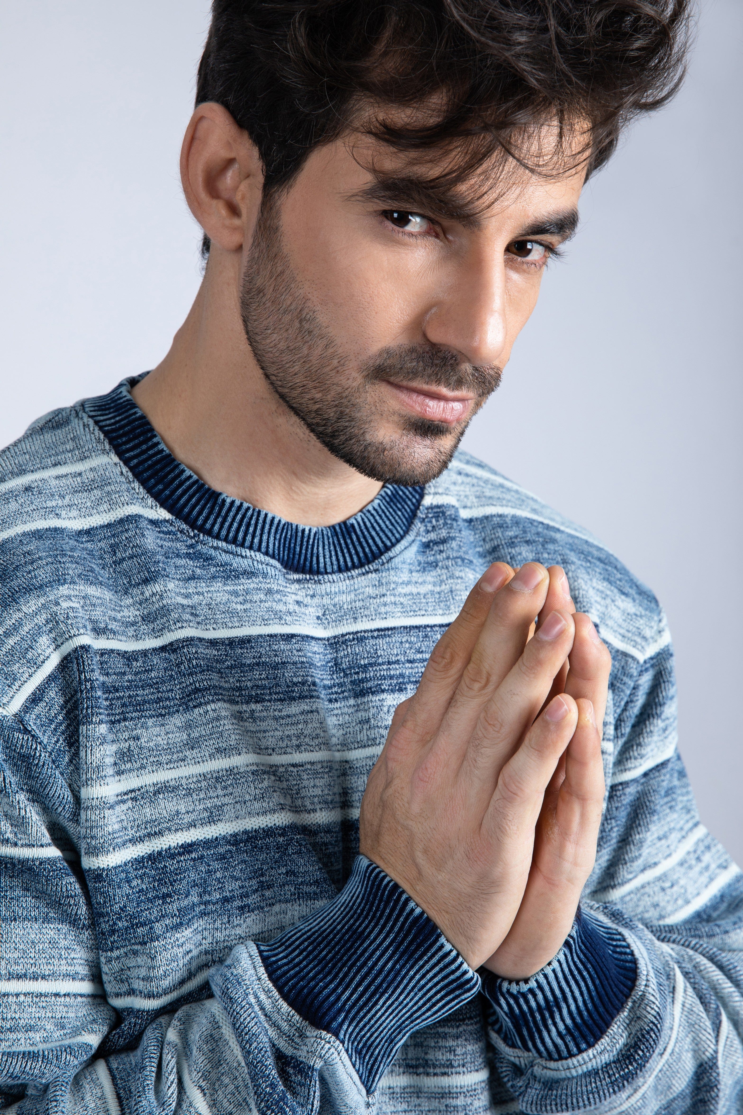Denim Sweater