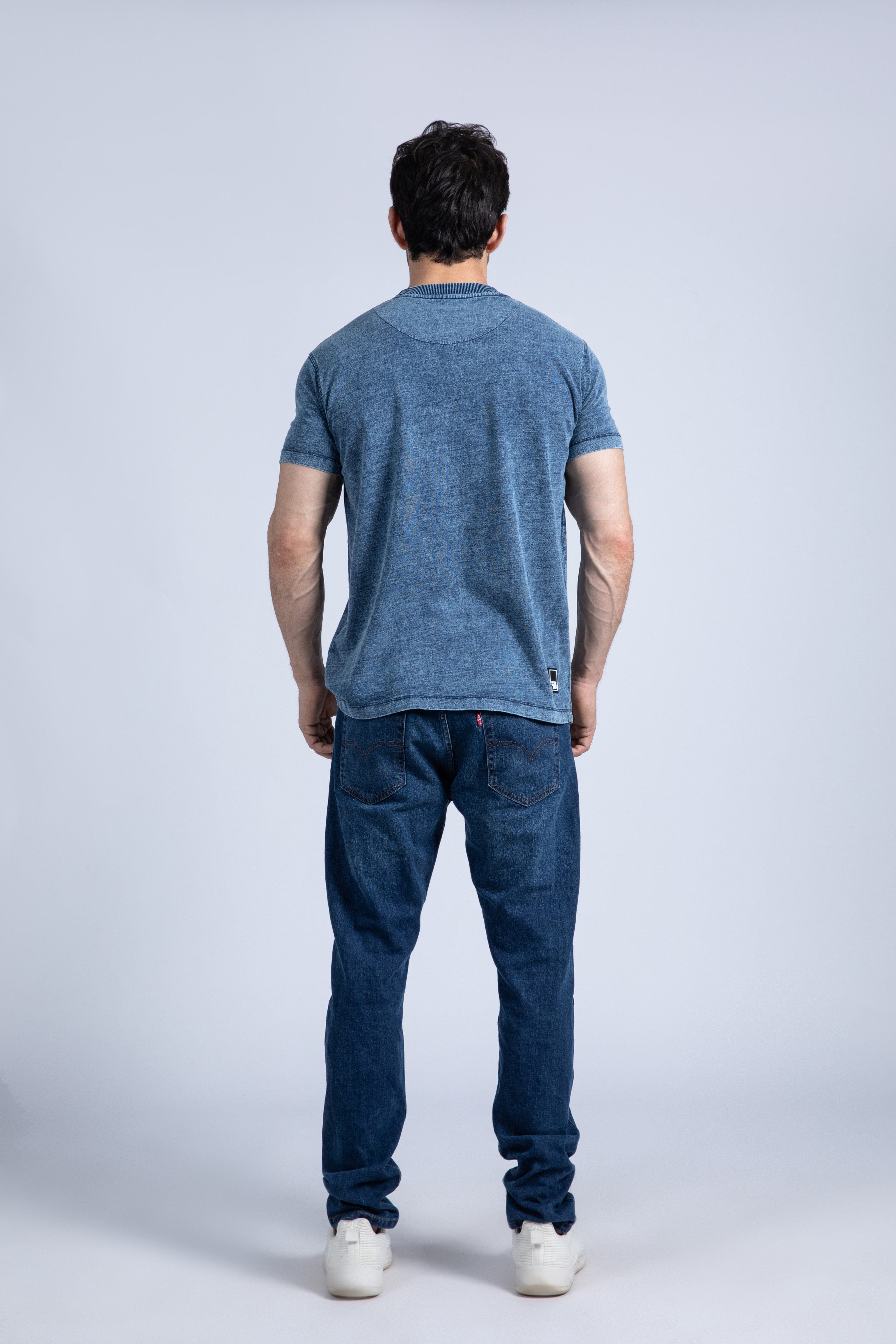 Short sleeve denim tee