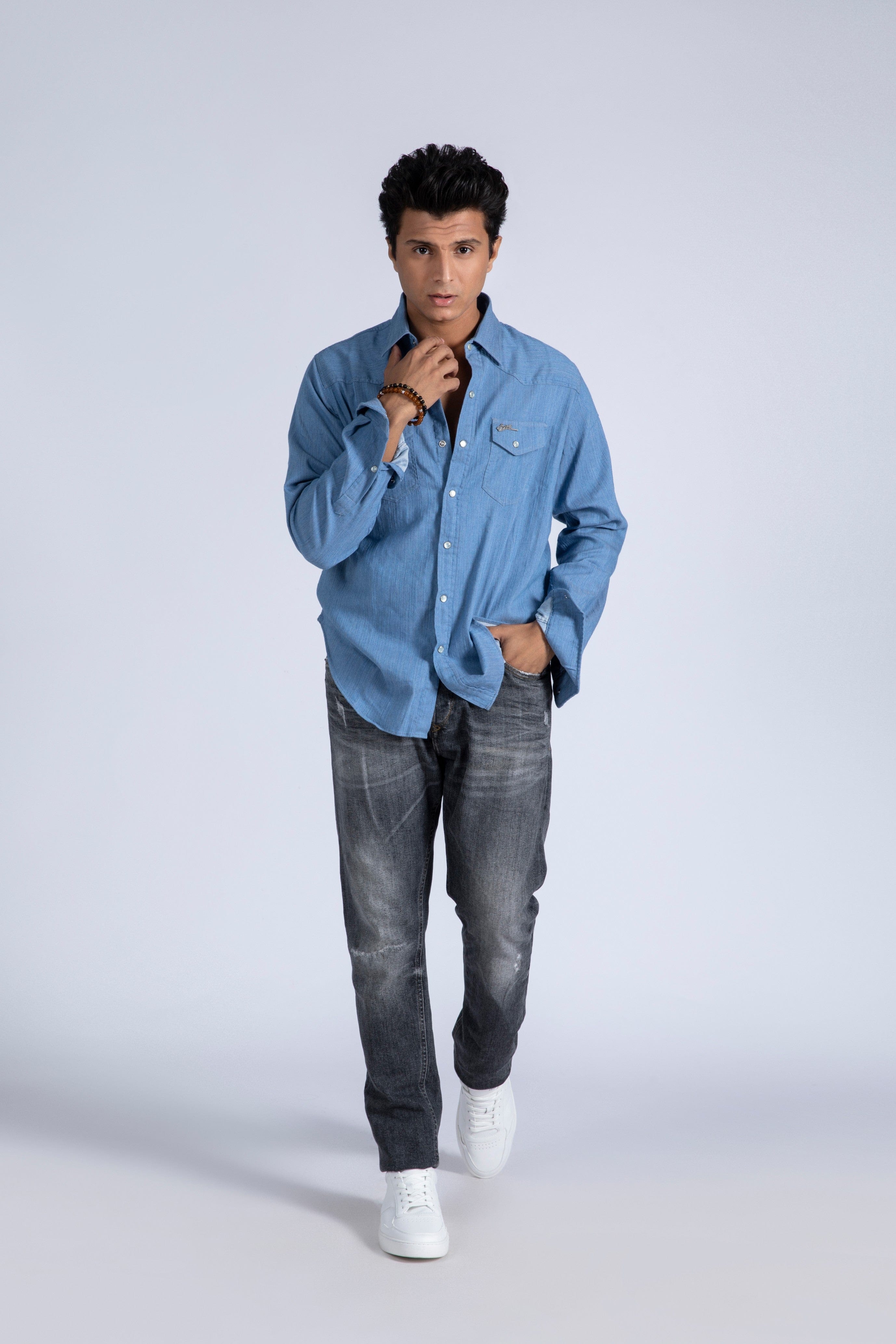 Slub Denim Shirt