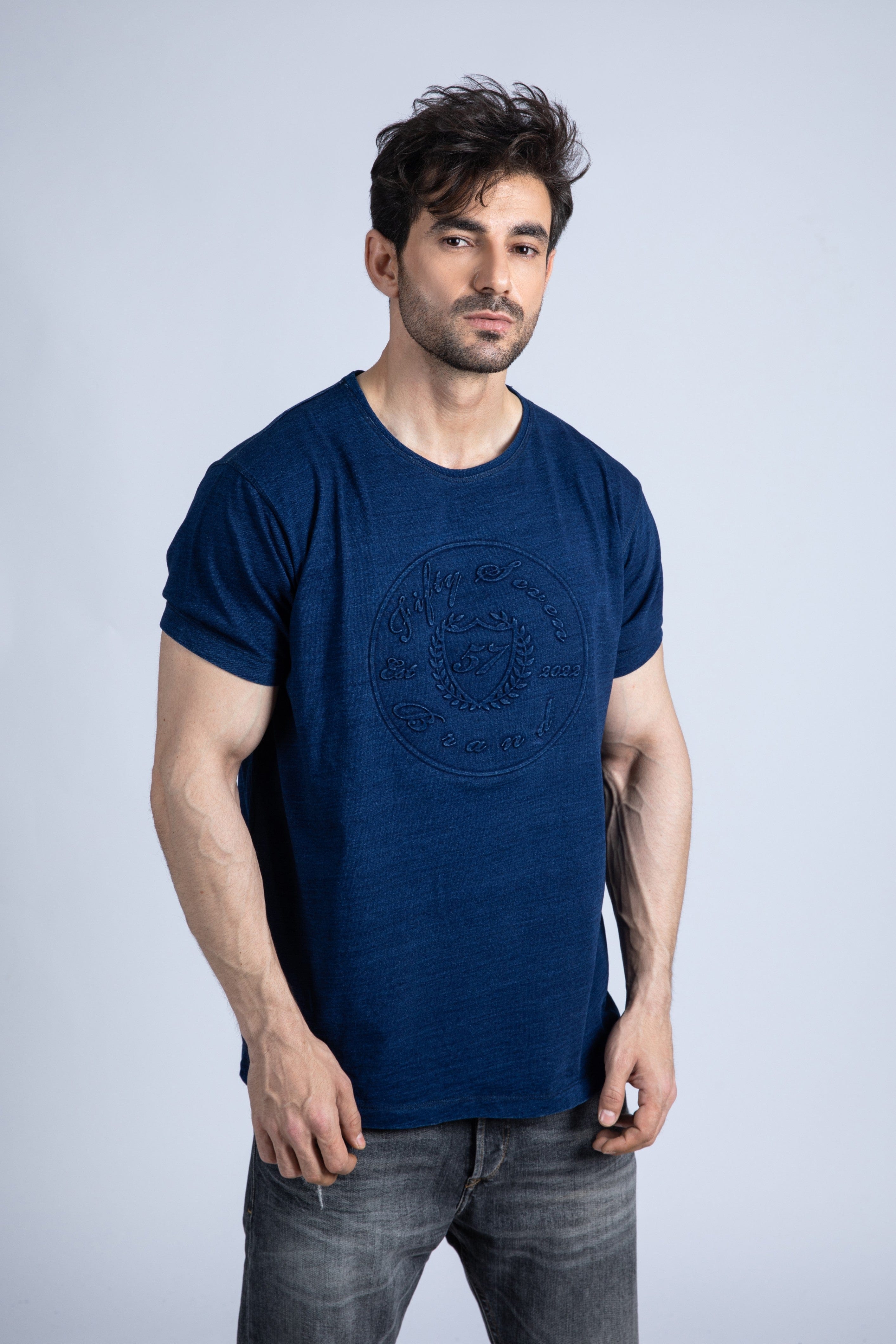 Short Sleeve Denim Tee