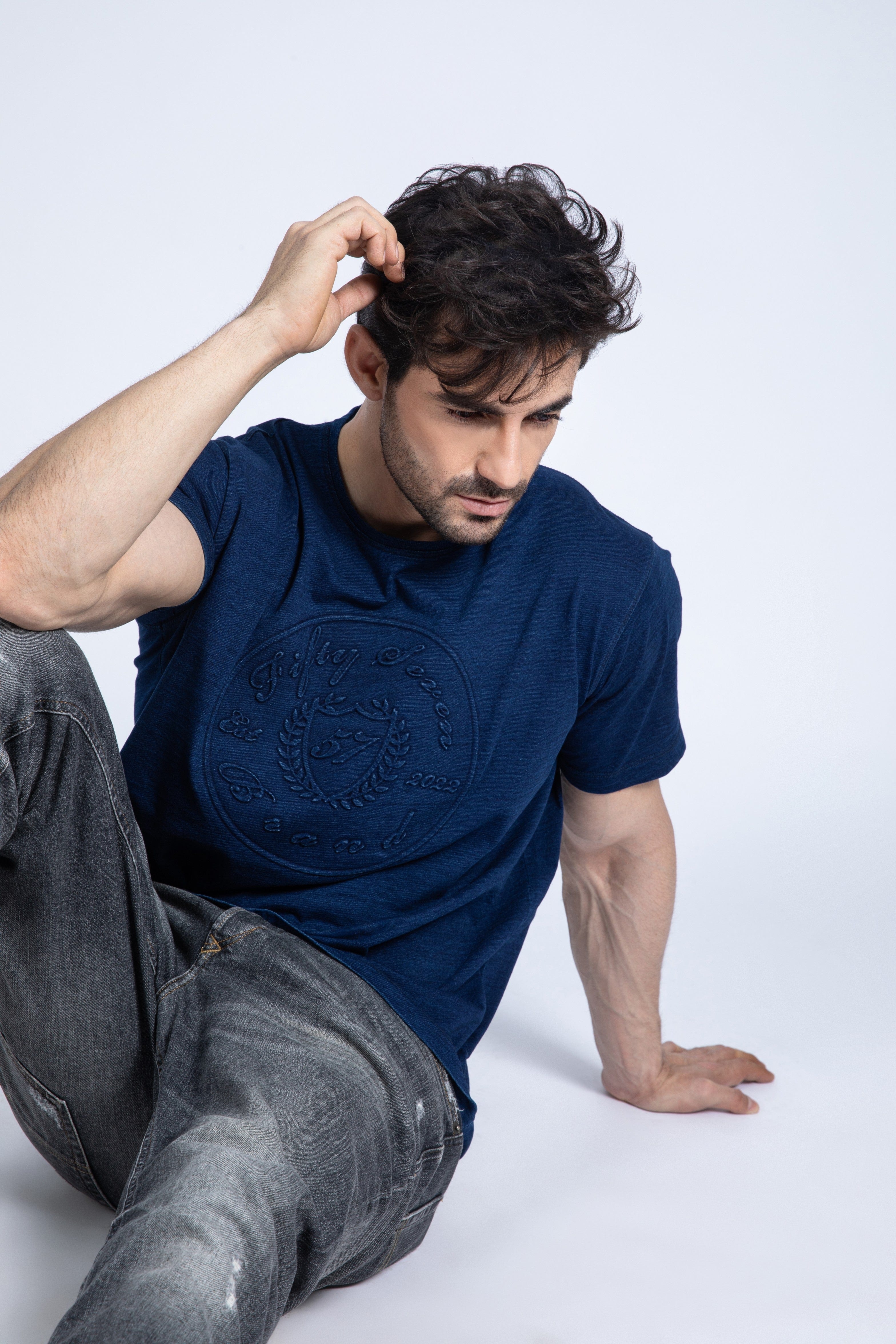 Short Sleeve Denim Tee