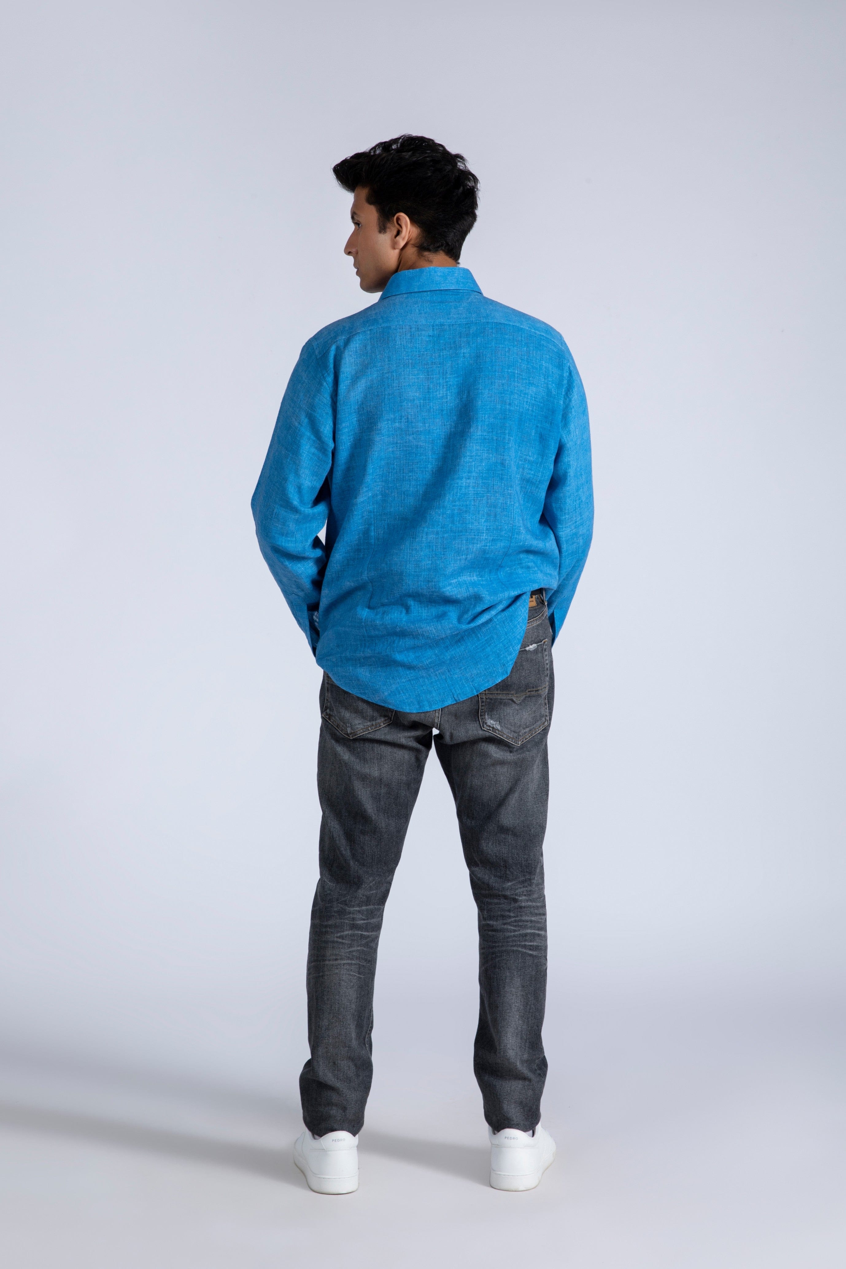 Spray Finished Linen Shirt