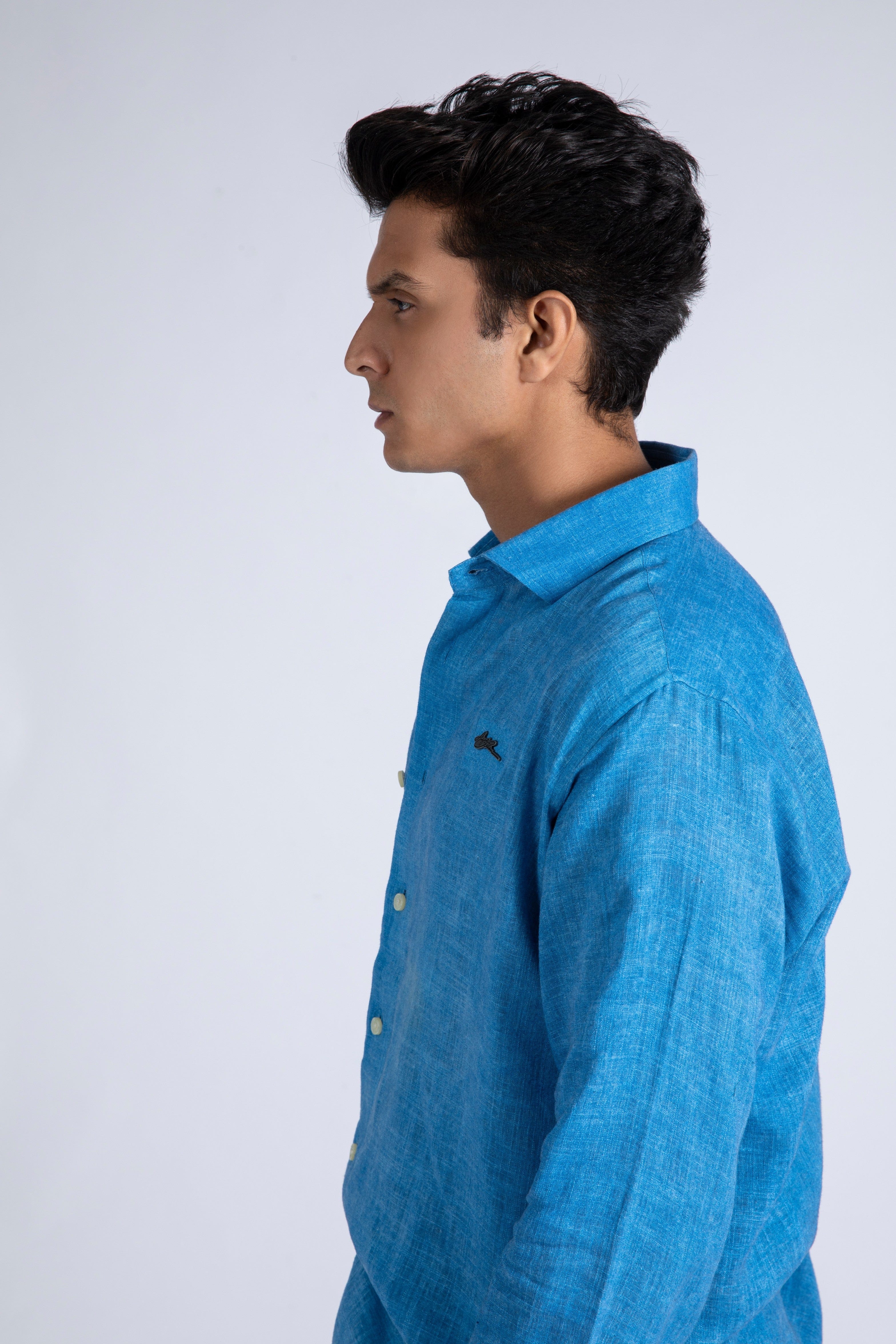 Spray Finished Linen Shirt