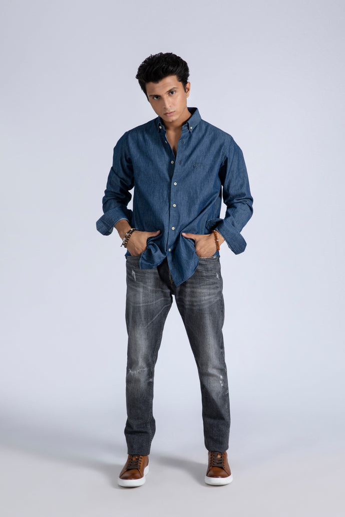 Button Down Denim Shirt