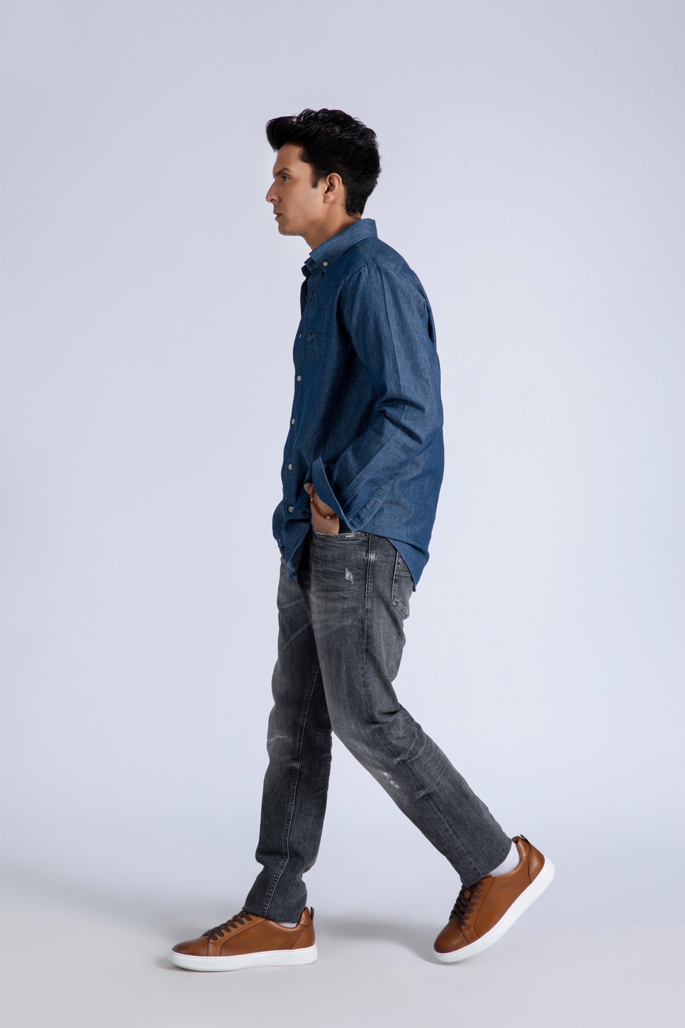 Button Down Denim Shirt