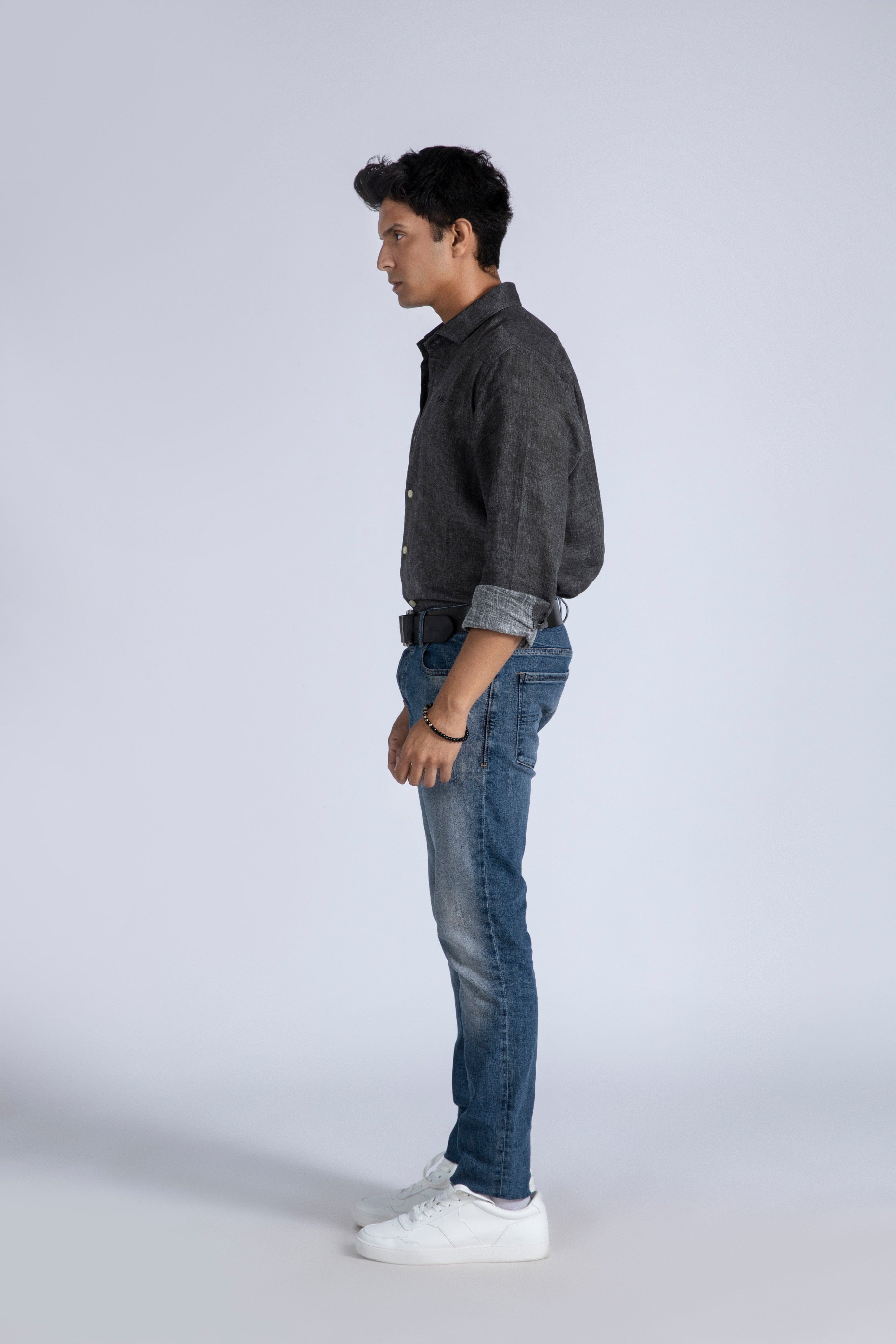 Spray Finished Linen Shirt