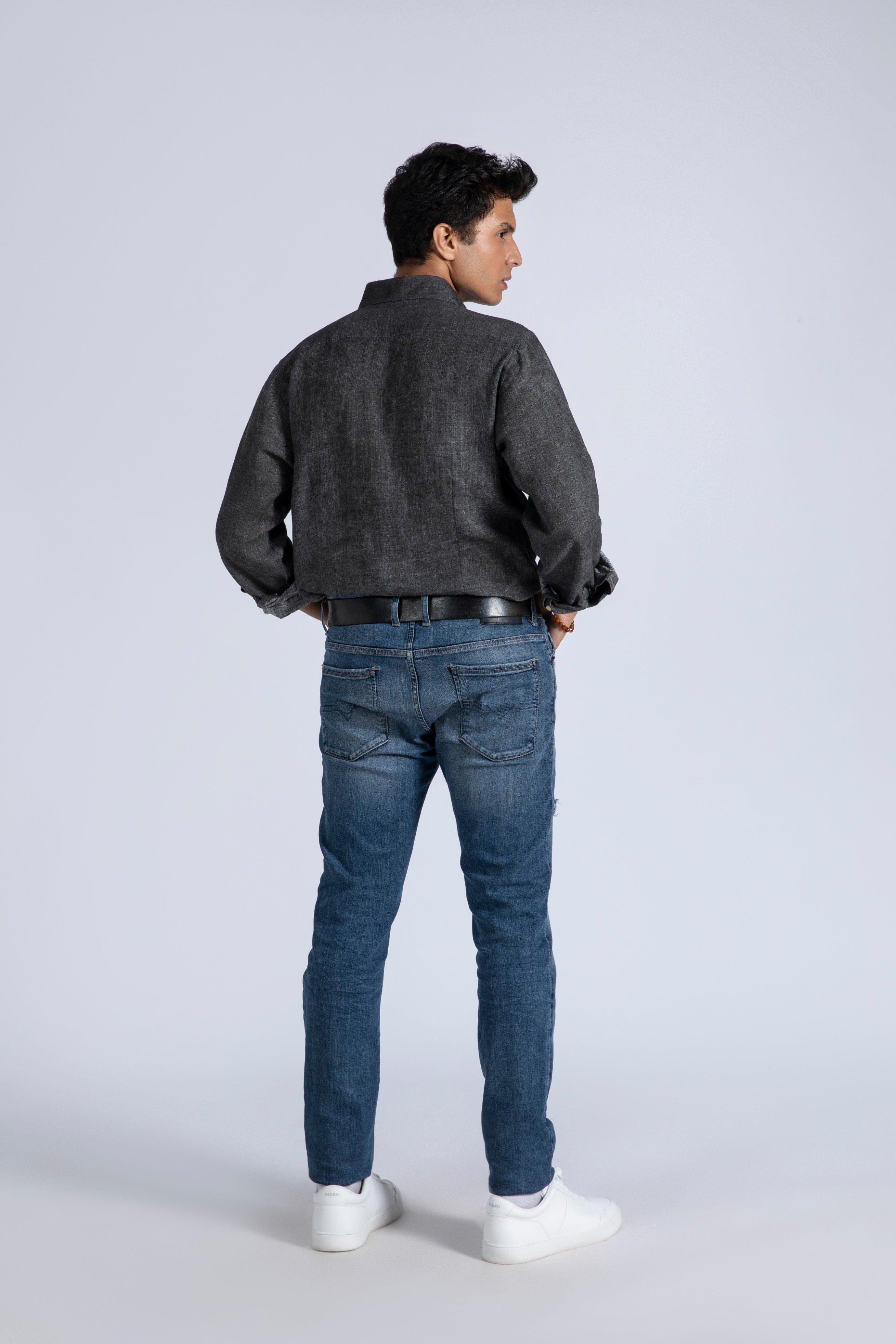 Spray Finished Linen Shirt