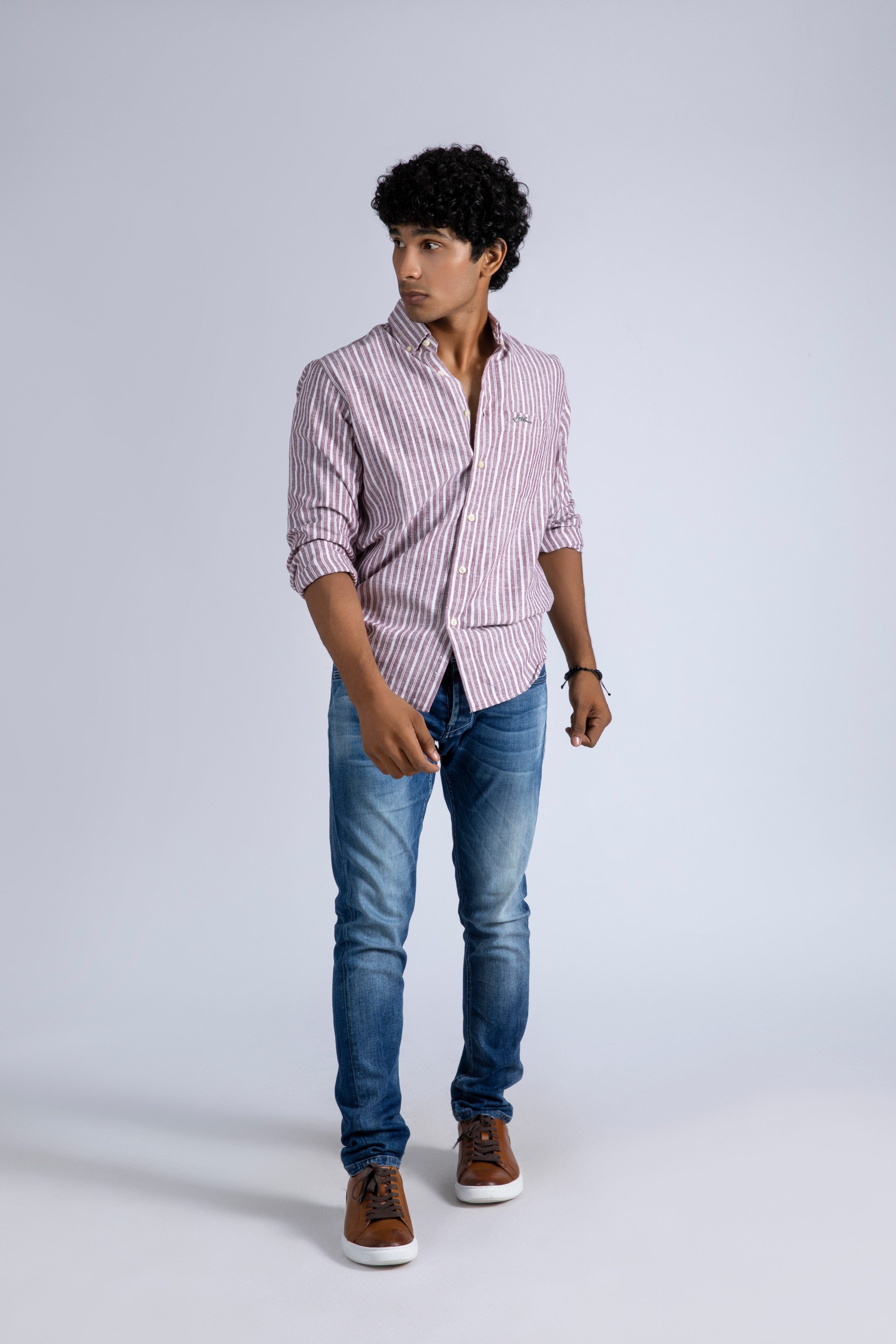 Button Down Striped Shirt