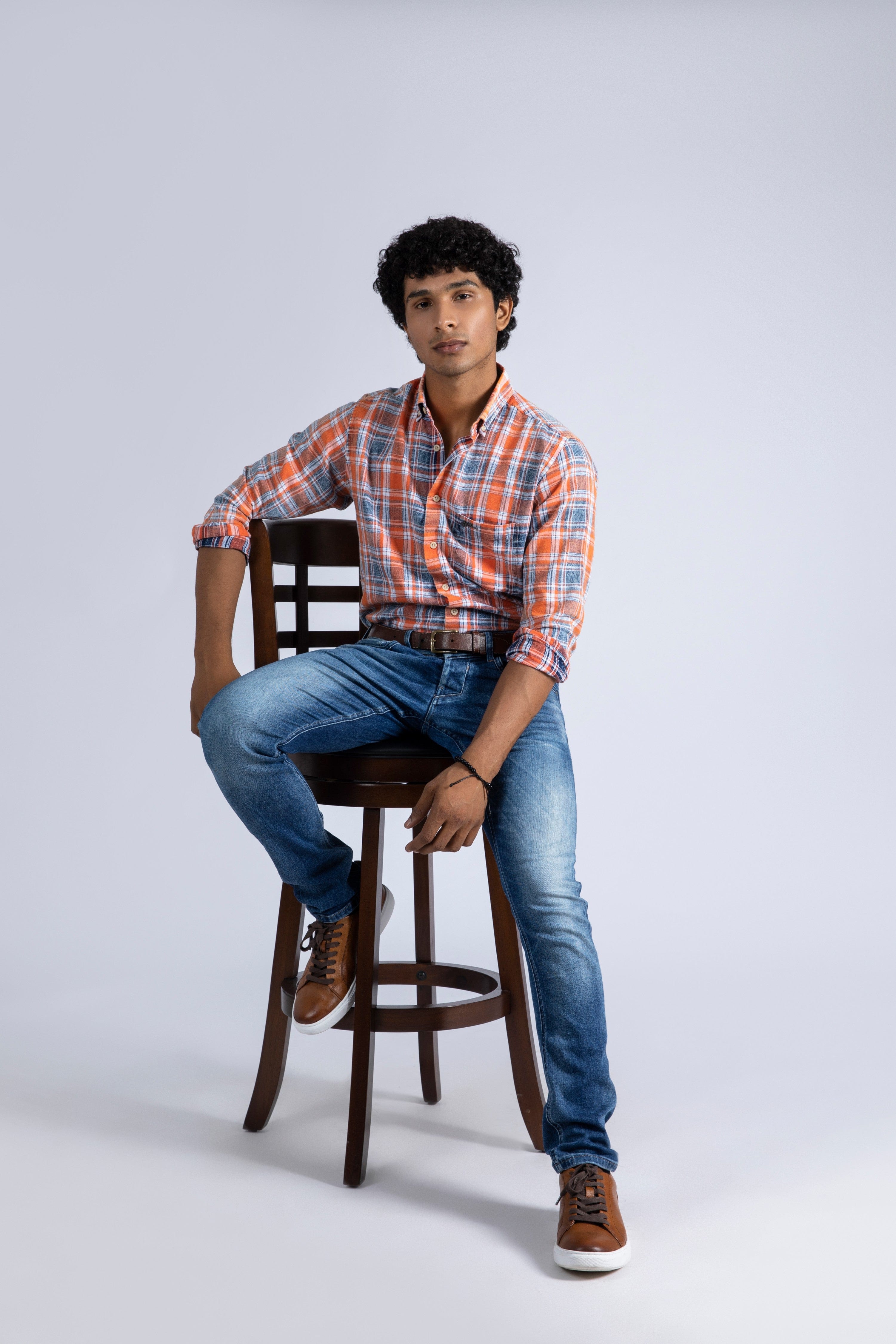 Denim Induced Yarn Dye Shirt