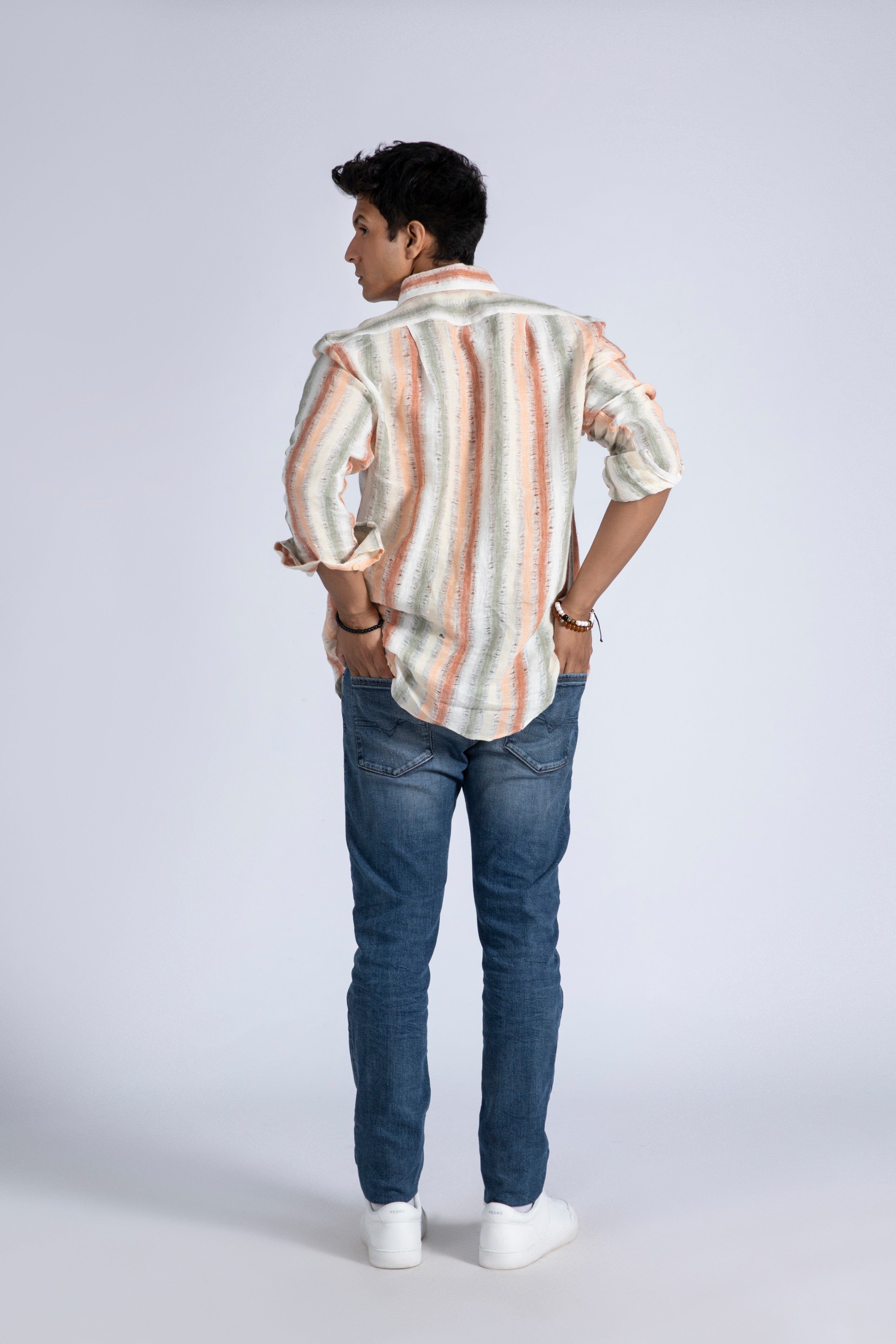 Imported Jacquard Linen Shirt