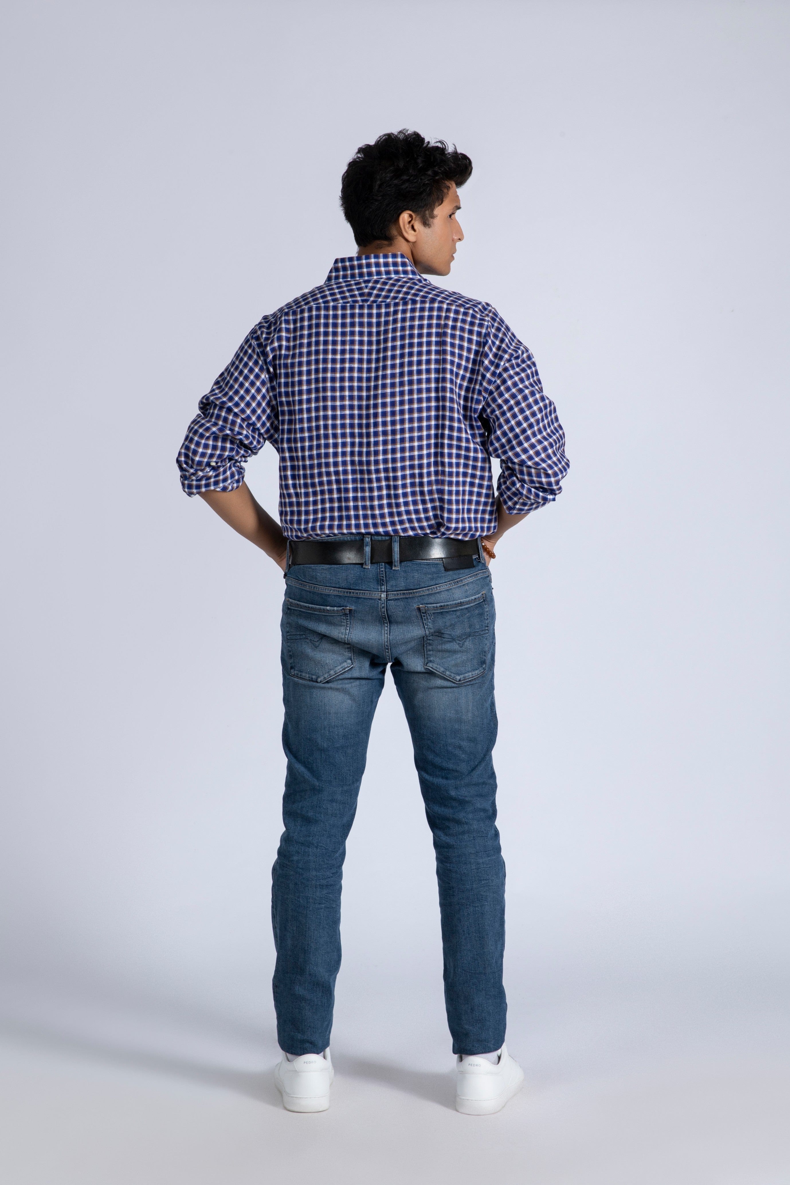 Linen blend sport shirt