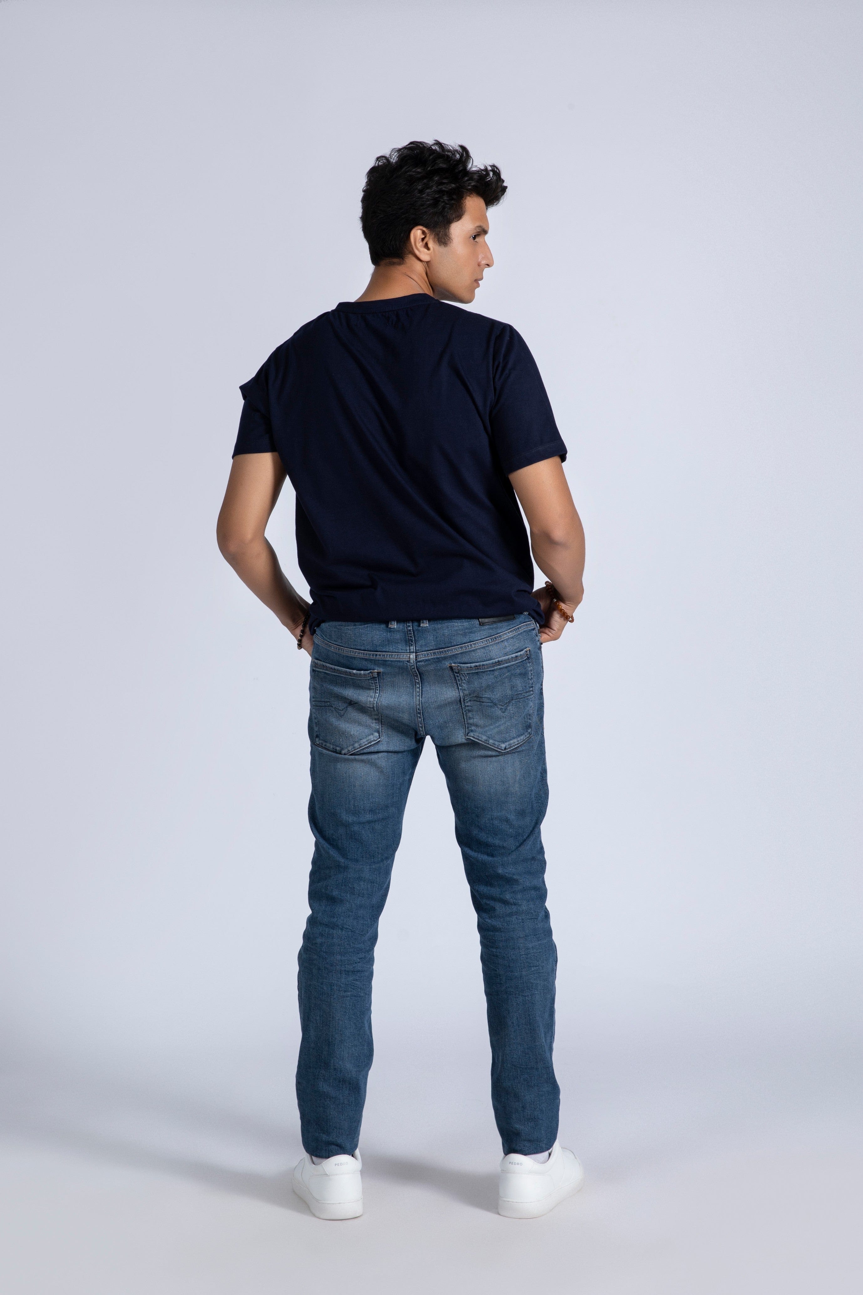 Military Style V-Neck Tee