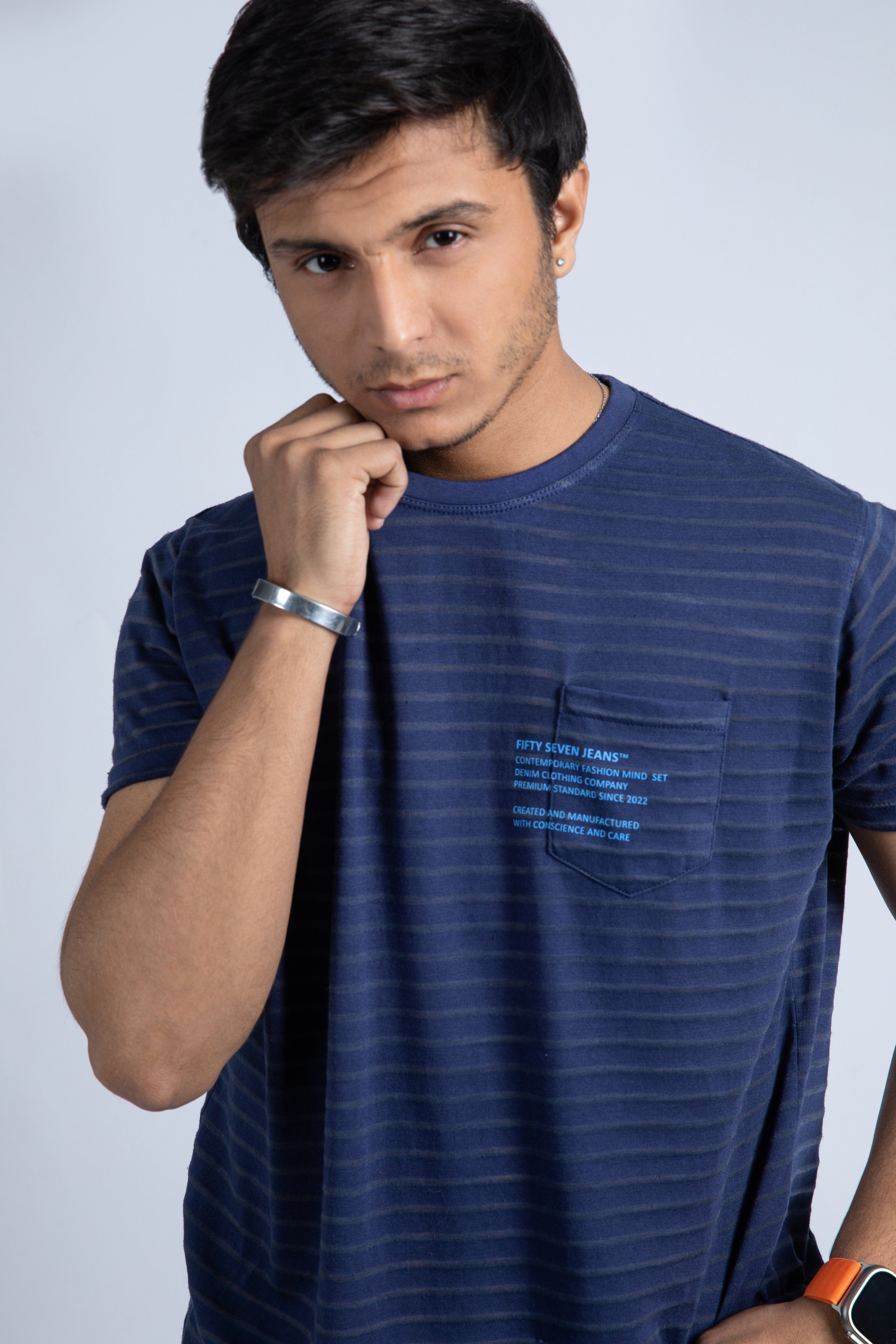 Short sleeve stripe tee