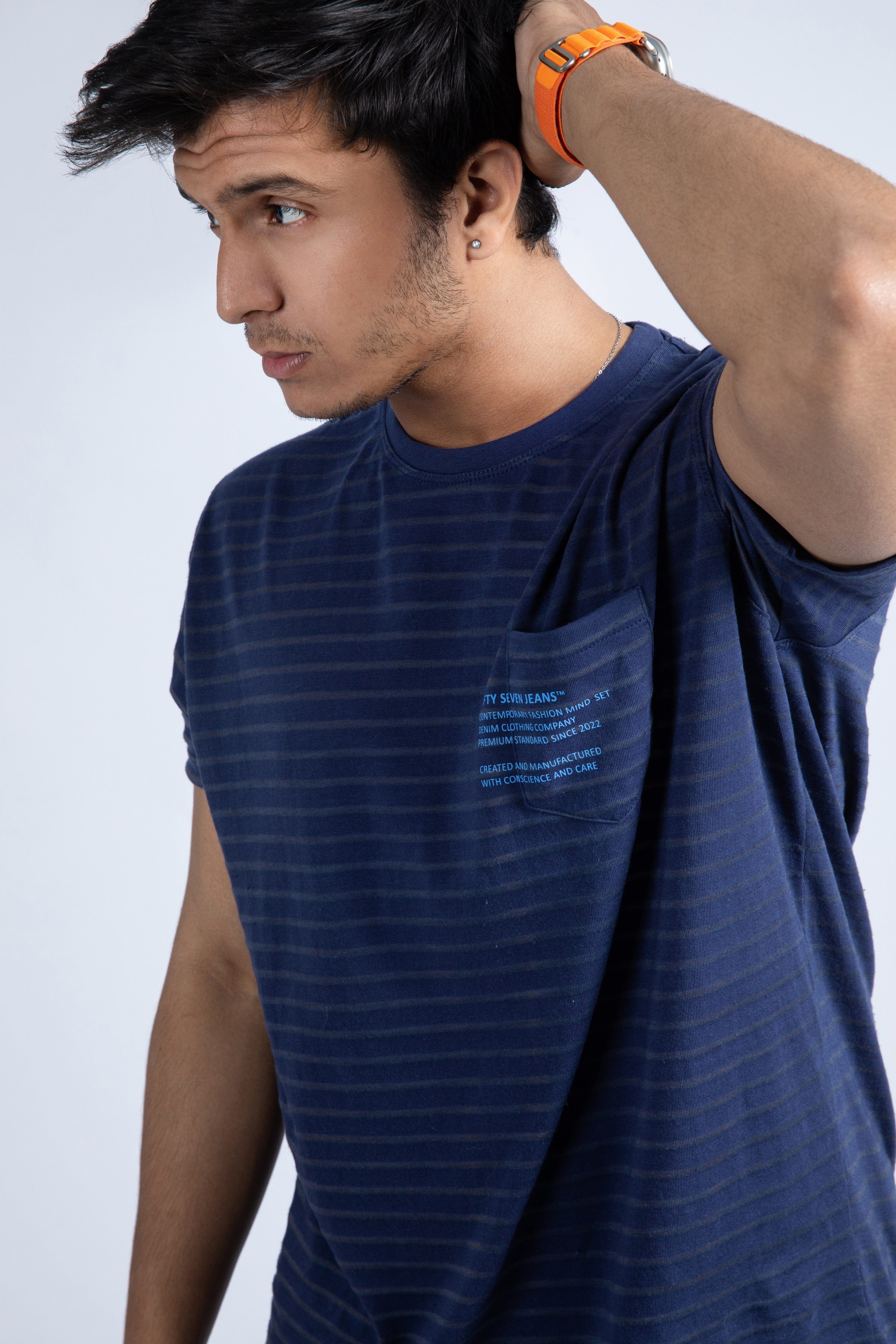 Short sleeve stripe tee