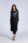 Linen Sleeveless Embroidered Dress Set