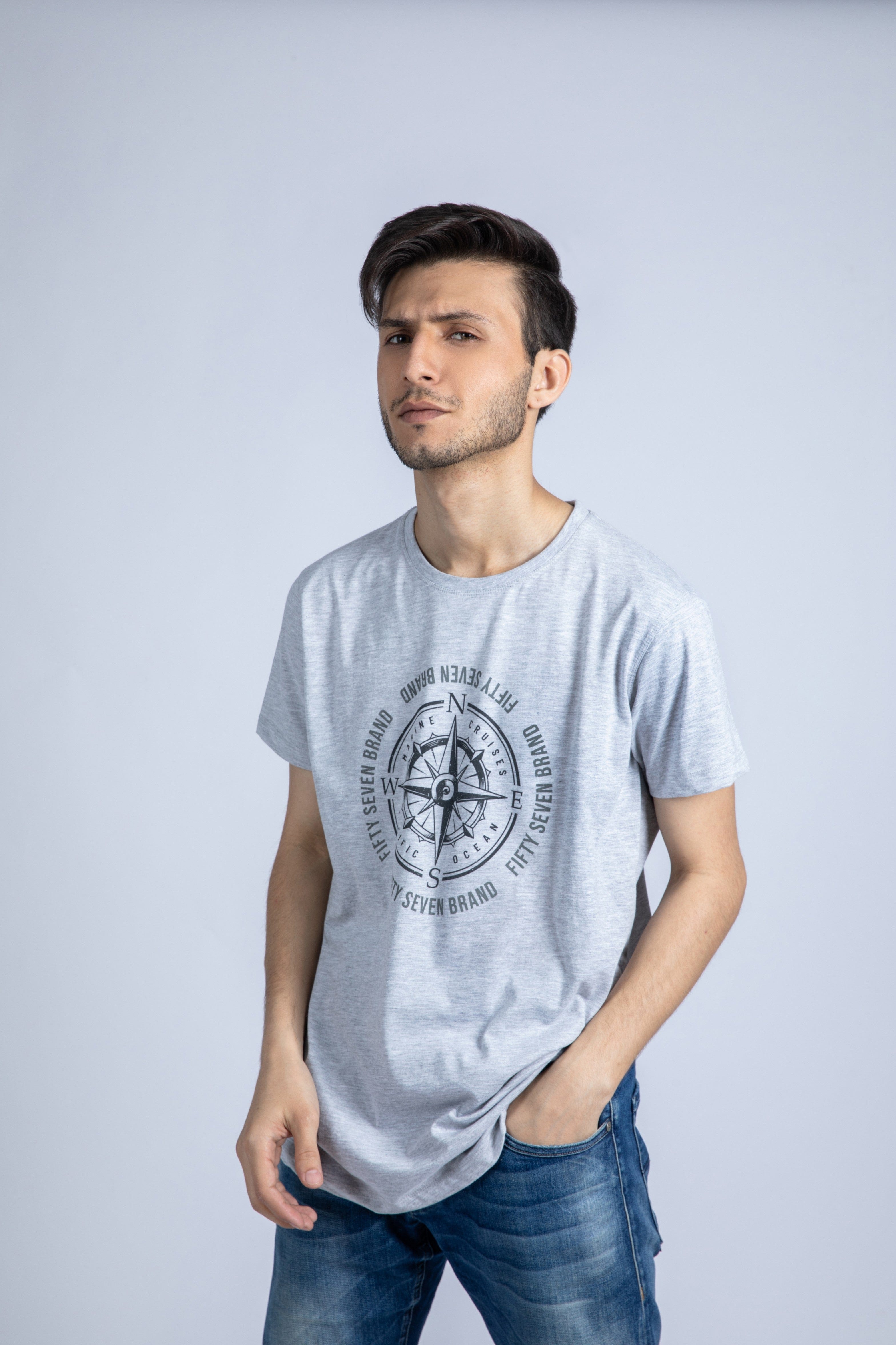 Compass Printed Tee