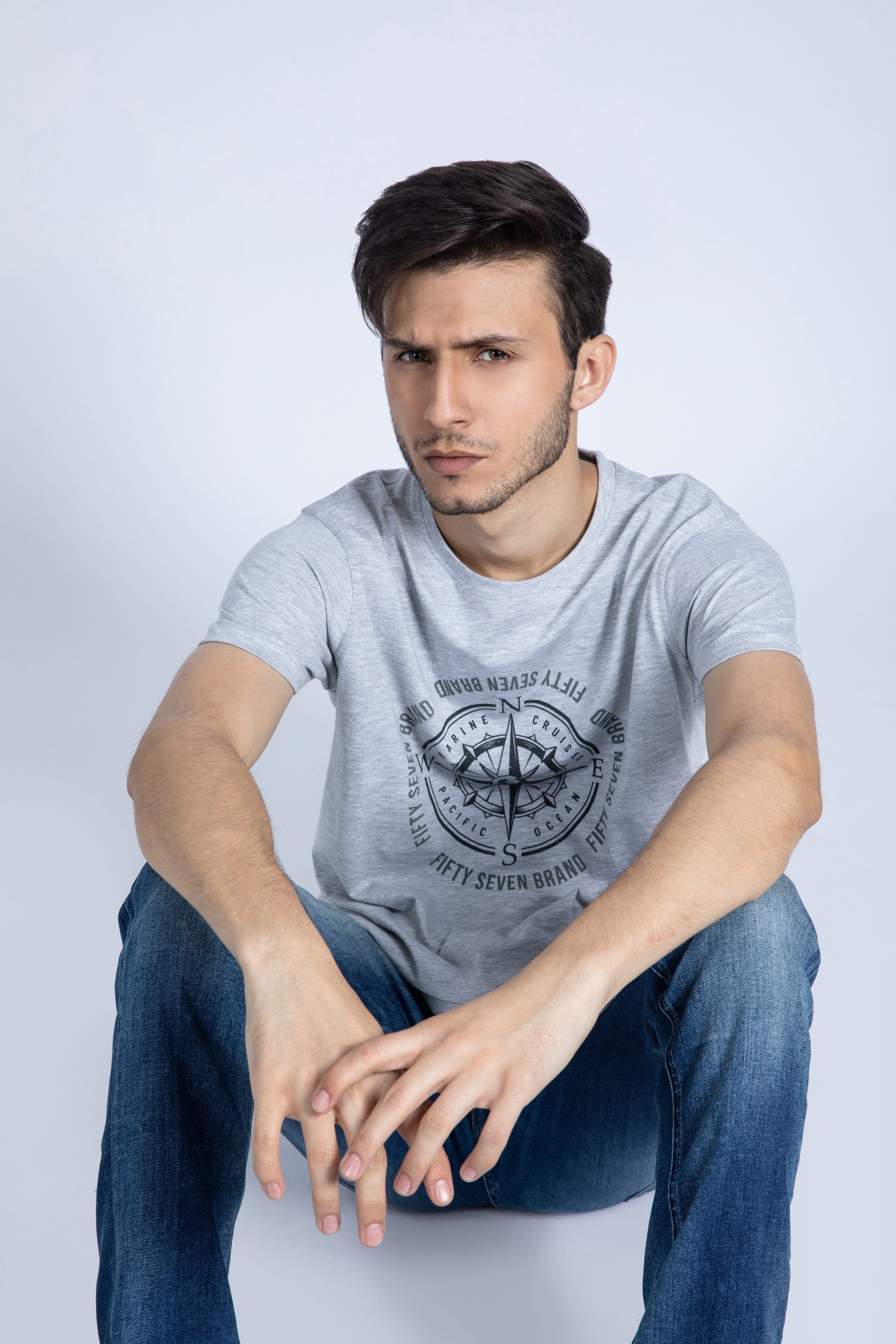 Compass Printed Tee