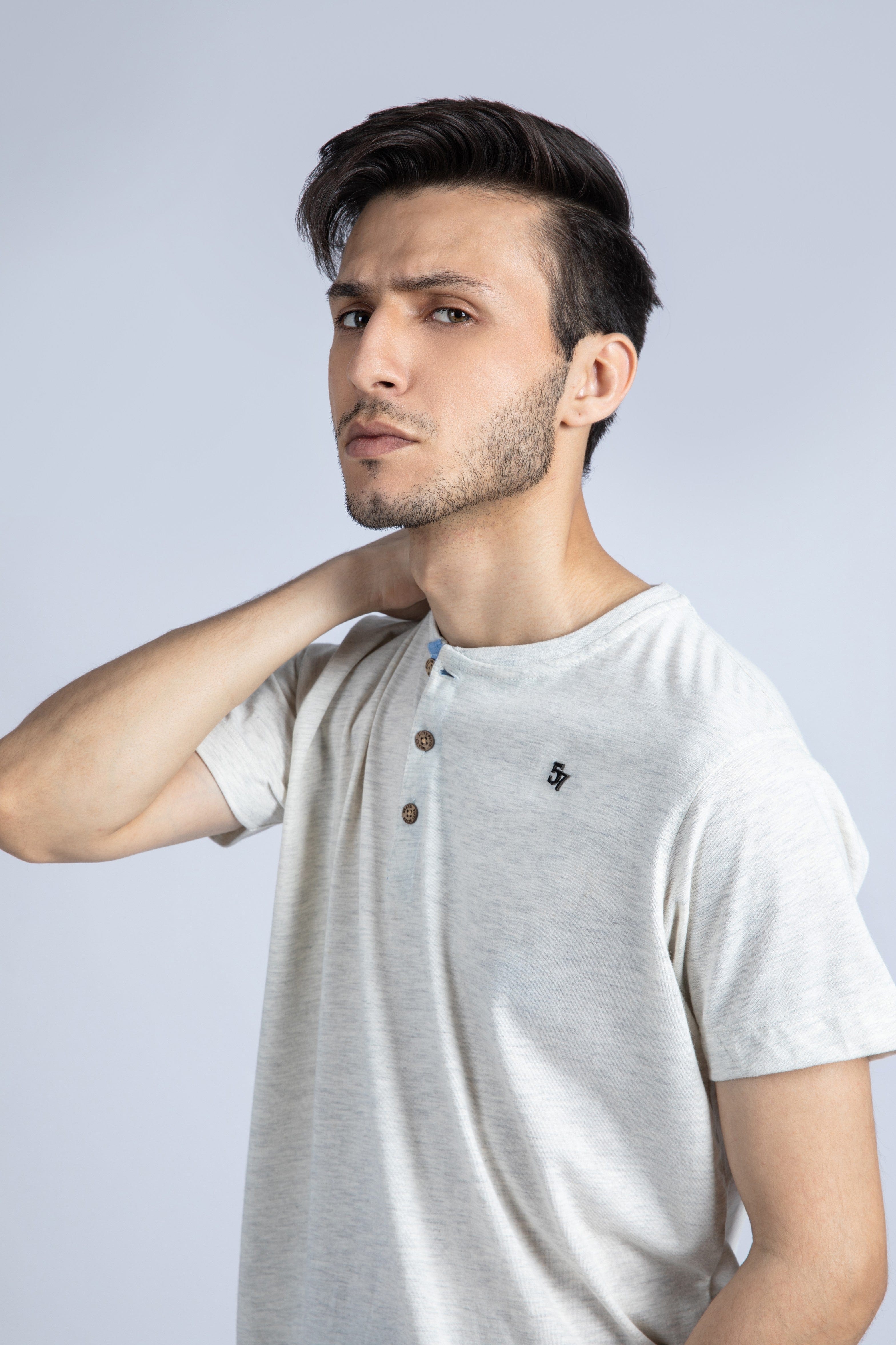 Short Sleeve Henley Tee